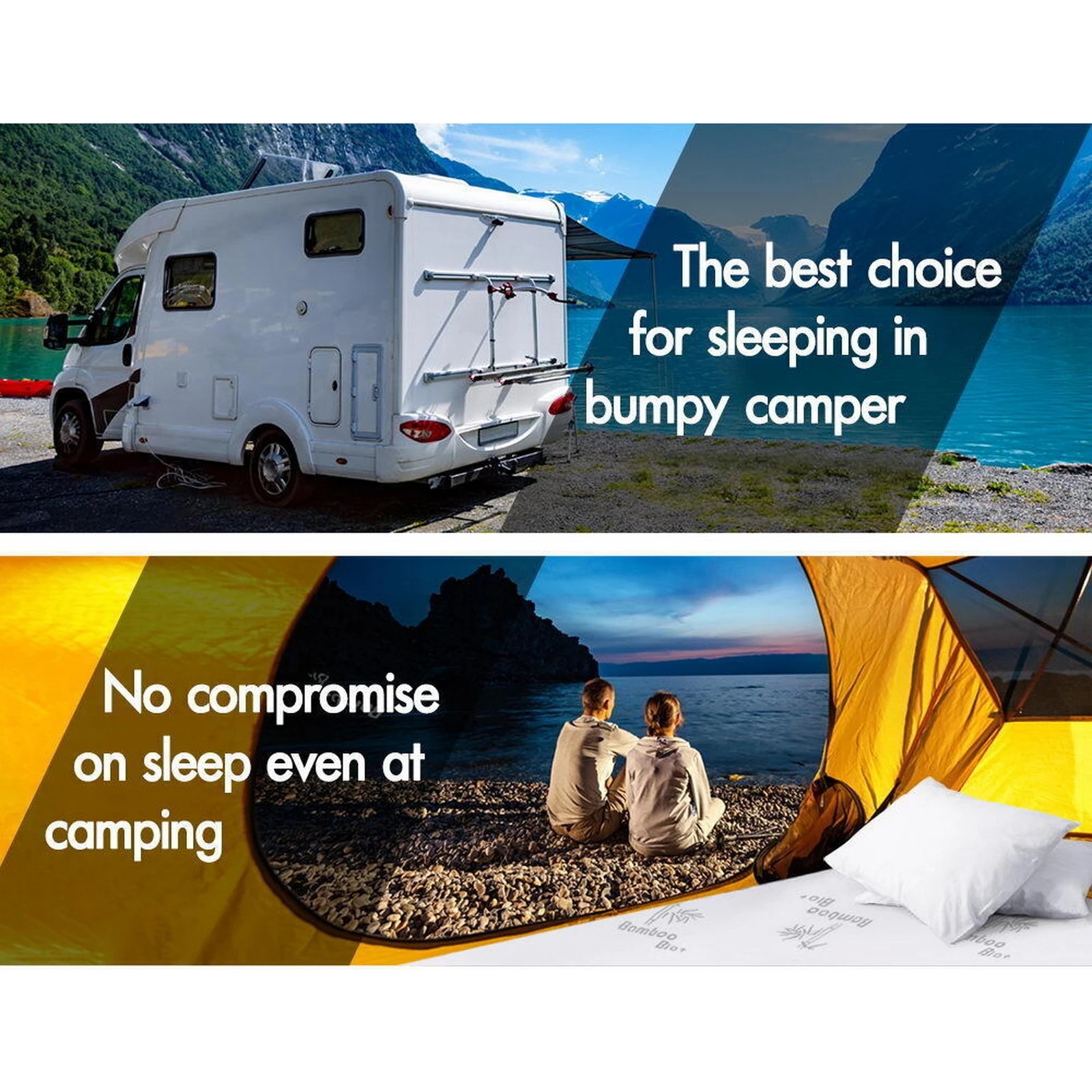 8 Starry Eucalypt 8cm Memory Foam Mattress Topper 7-Zone Graphite - Queen Bed, 8 of 10