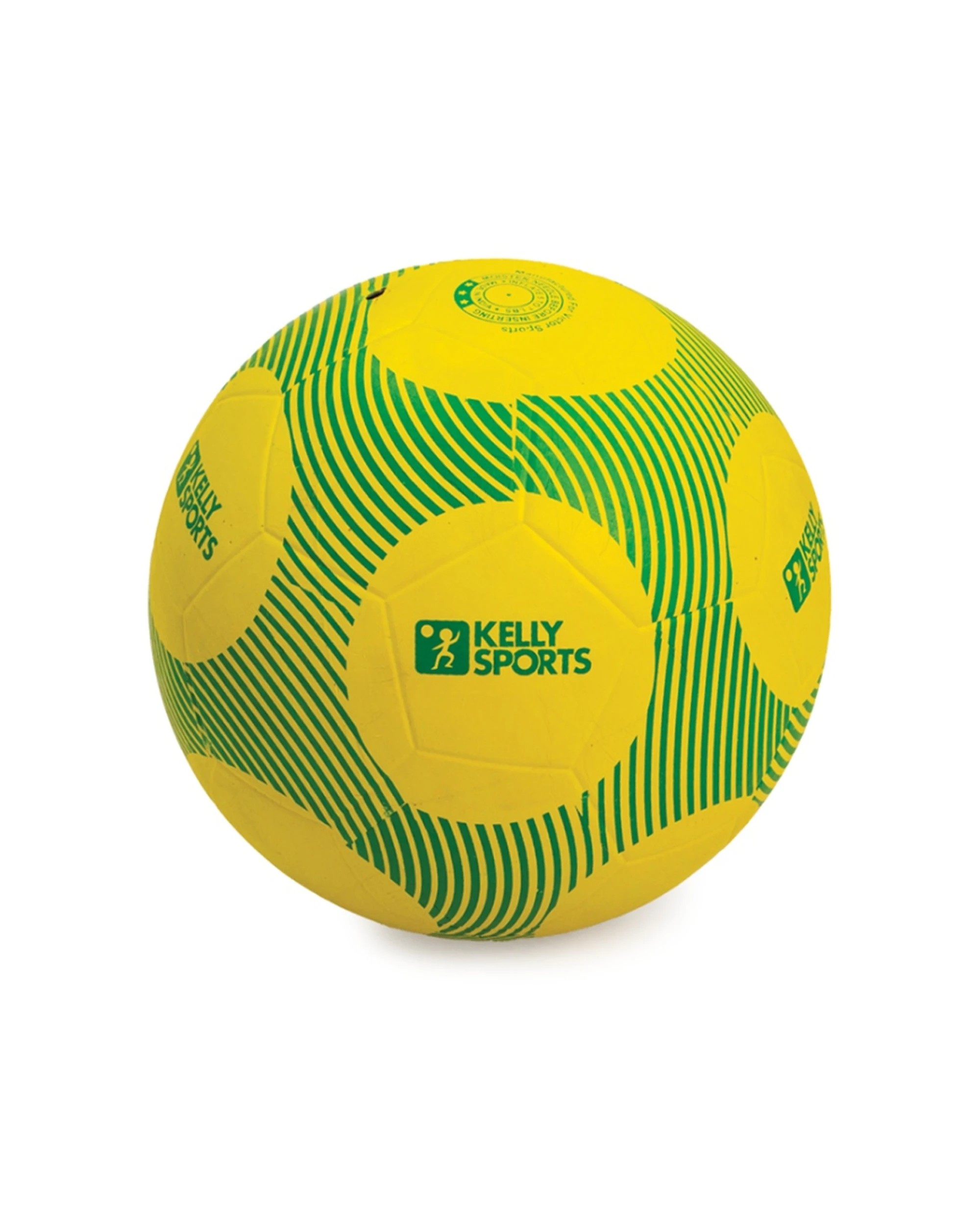 1 Victor Sports Kelly Soccer Ball Rubber Size 4 Durable Outdoor Play - Yellow, 1 of 3
