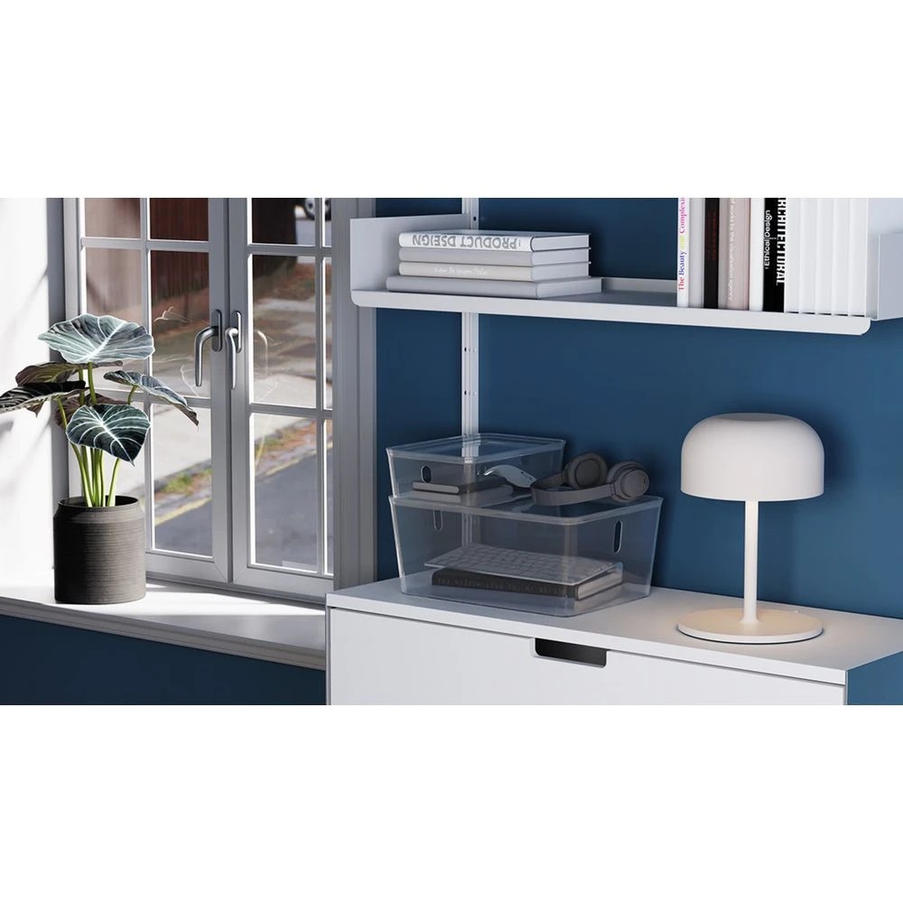 5 Otto 2.4L PET Modular Basket Medium Low Clear, 5 of 5