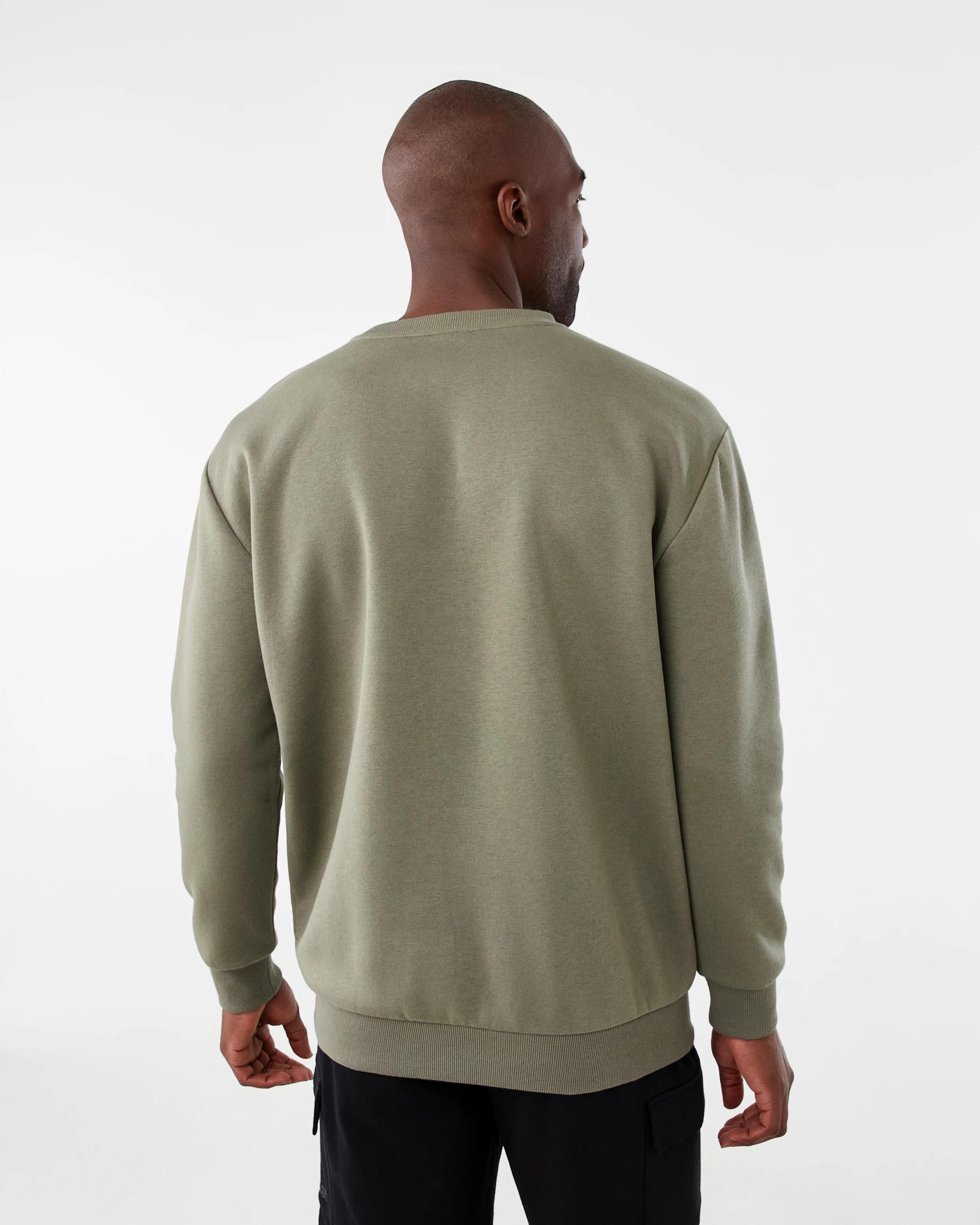 3 Everlast Mens Street Crew Neck Sweatshirt Cement, 3 of 7