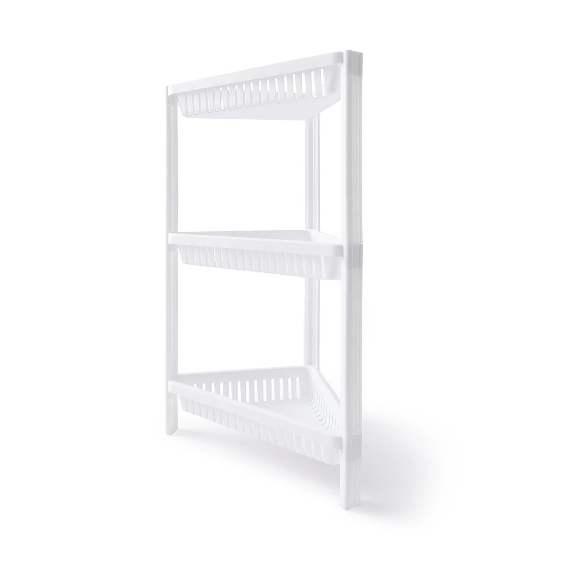 2 3 Tier Plastic Corner Shelf, 2 of 10