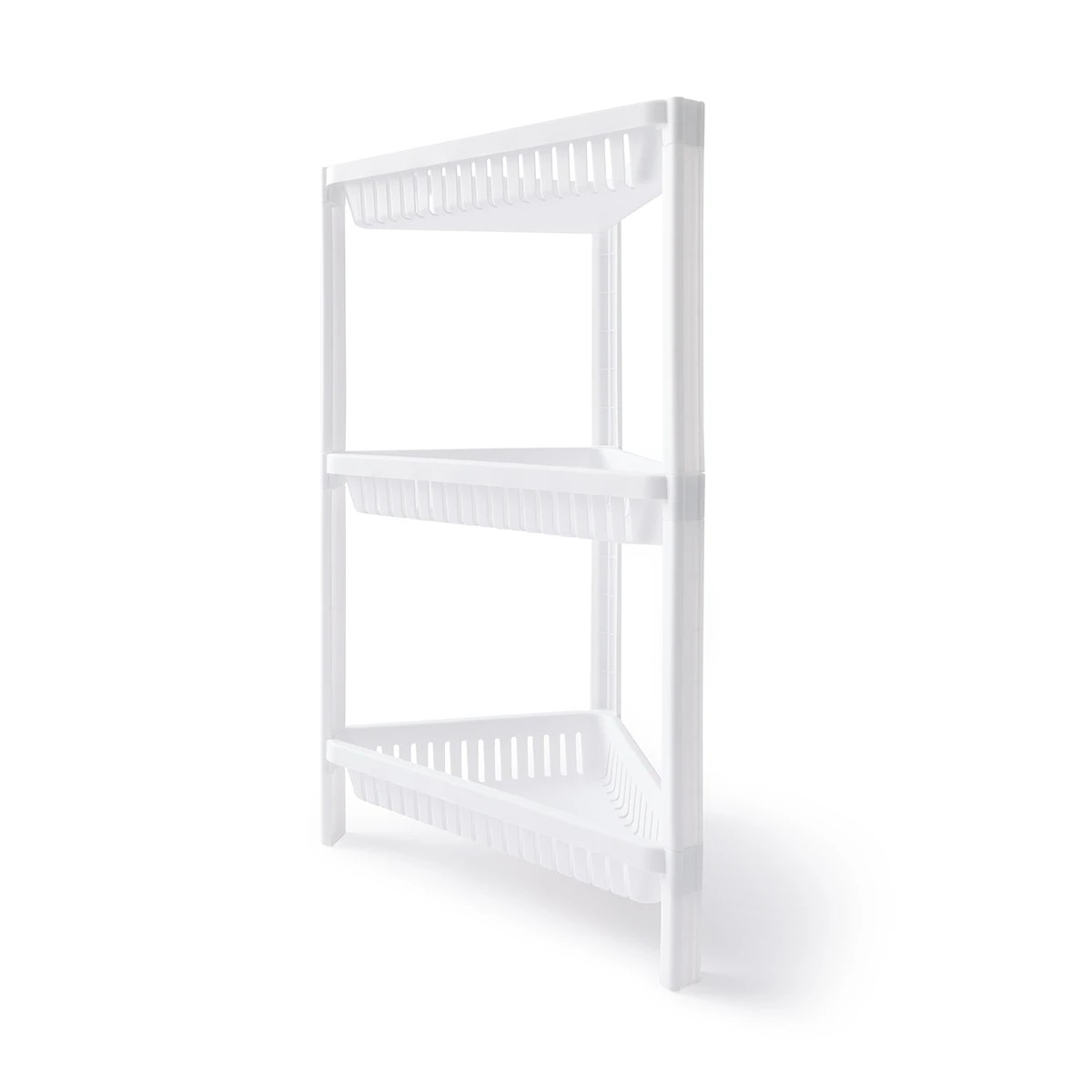 2 3 Tier Plastic Corner Shelf, 2 of 10