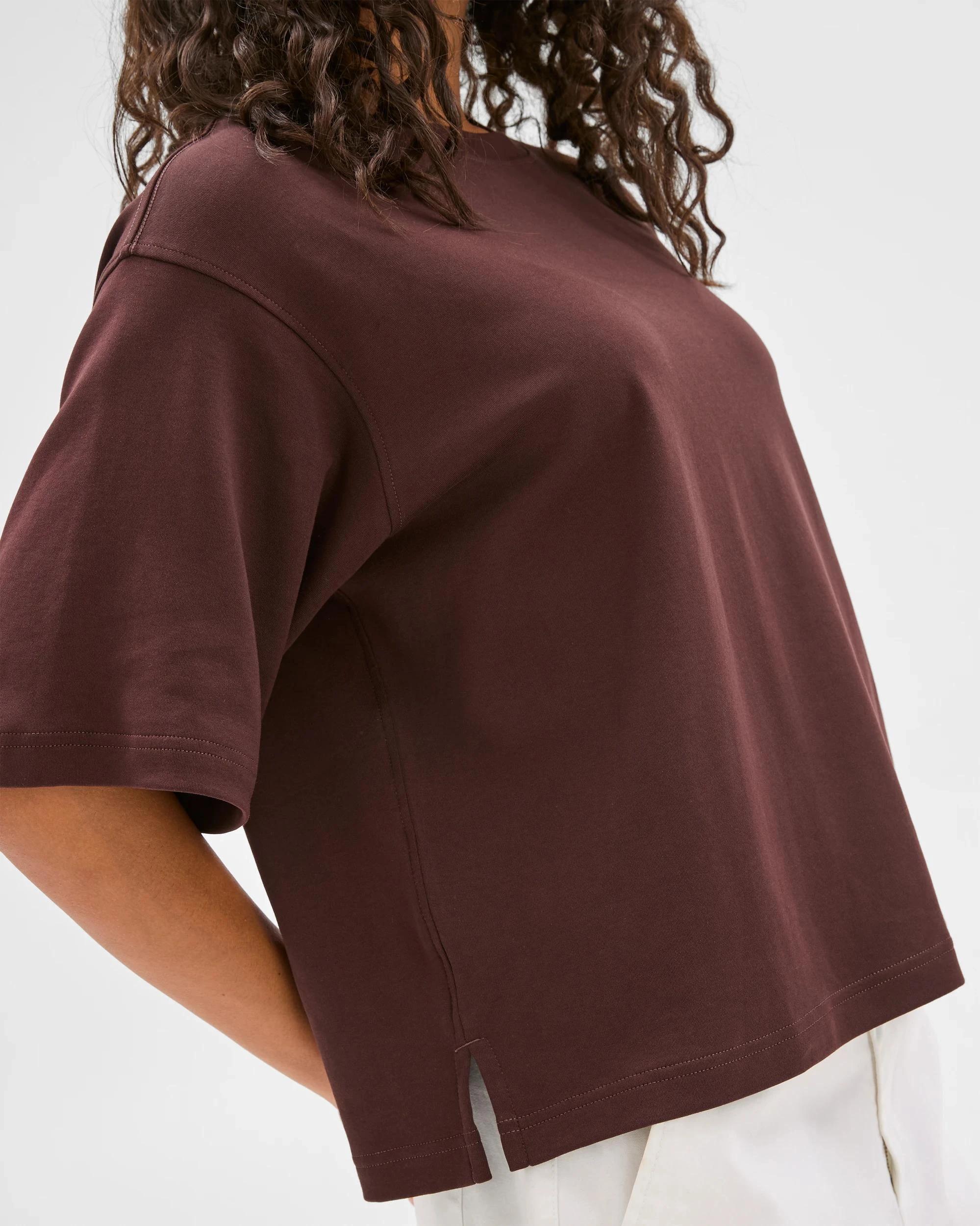 3 Target Australian Cotton Heavyweight Boxy T-Shirt ESPRESSO, 3 of 6