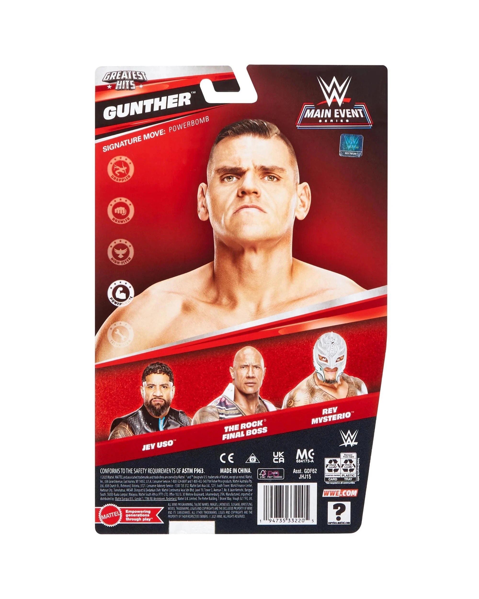 5 WWE Main Event Series Greatest Hits Gunther Action Figure, 5 of 5