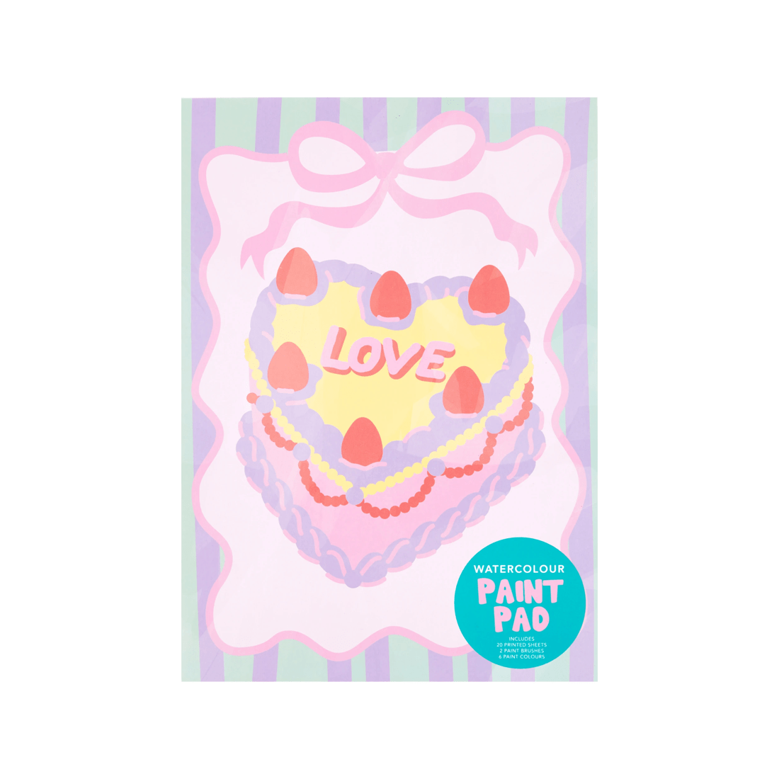 1 A4 Watercolour Paint Pad - Sweets and Blooms, 1 of 7