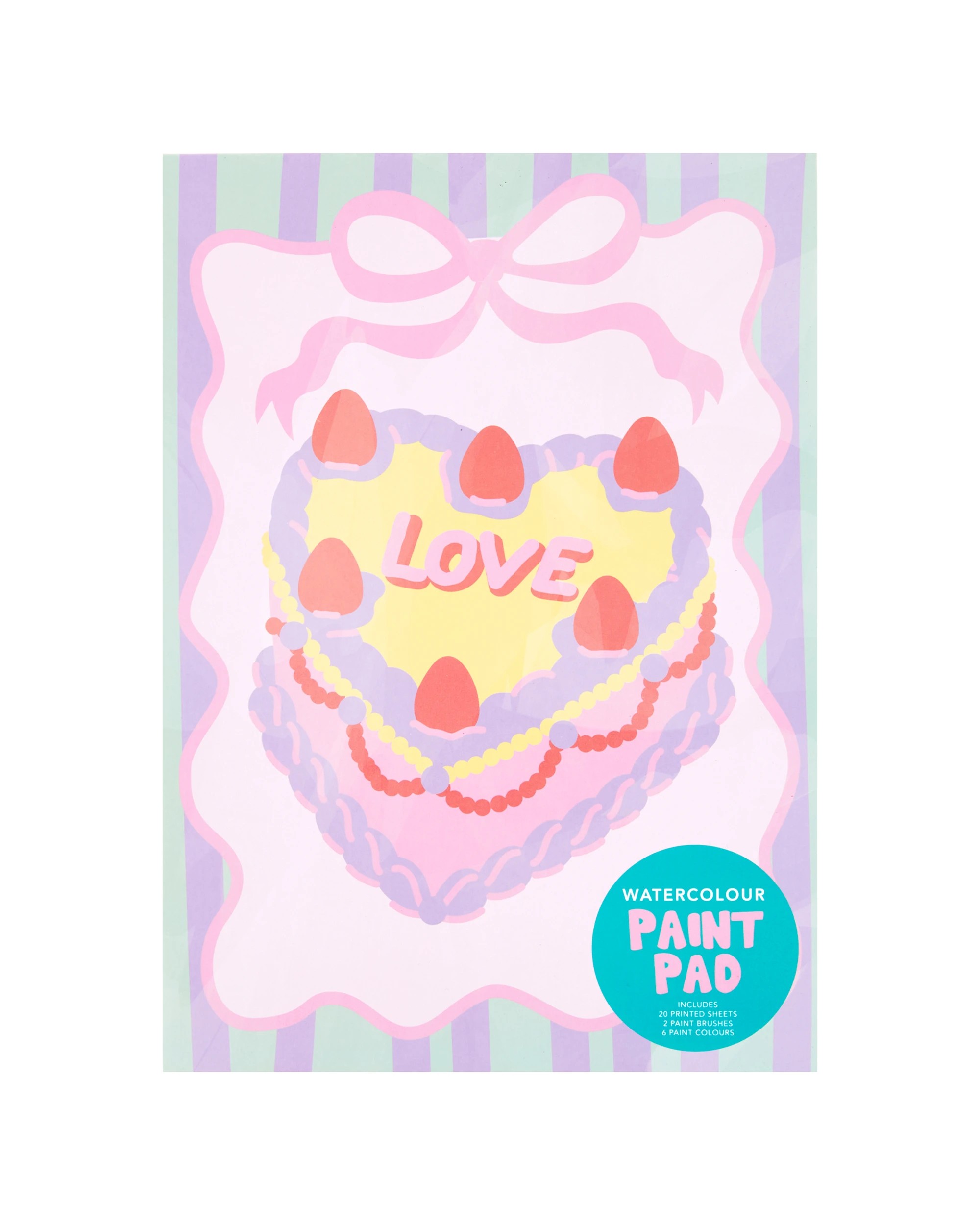 1 A4 Watercolour Paint Pad - Sweets and Blooms, 1 of 7