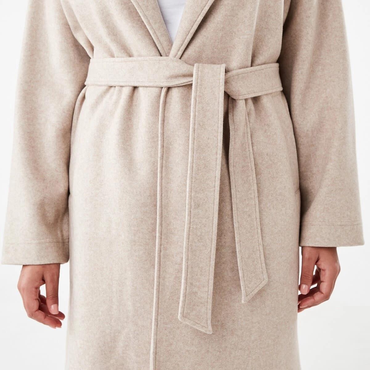 7 Oversized Coat with Belt Loml Marle, 7 of 9