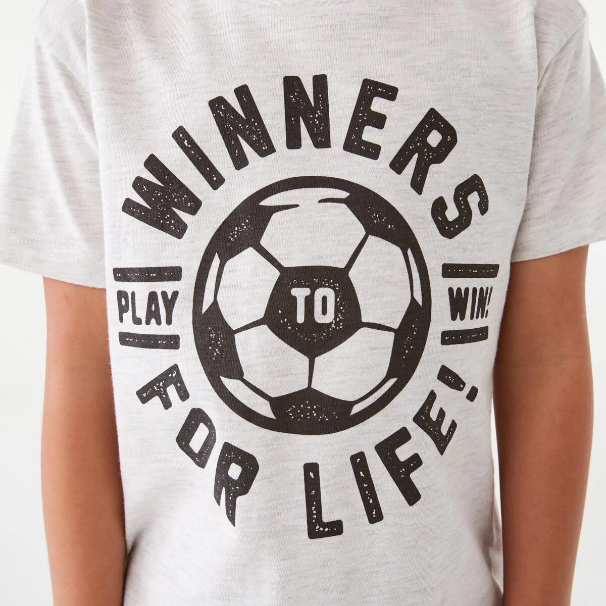 4 Chest Print T-shirt Whtsoccer, 4 of 8