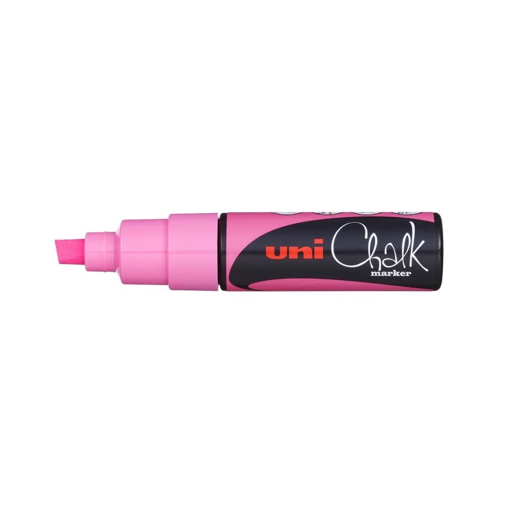 3 Uni Liquid Chalk Marker Chisel Tip Fluoro Pink, 3 of 3