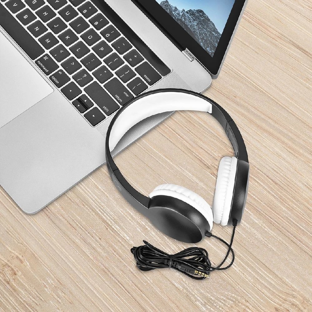 6 BONELK Classic Kids Wired Headphones Black, 6 of 7