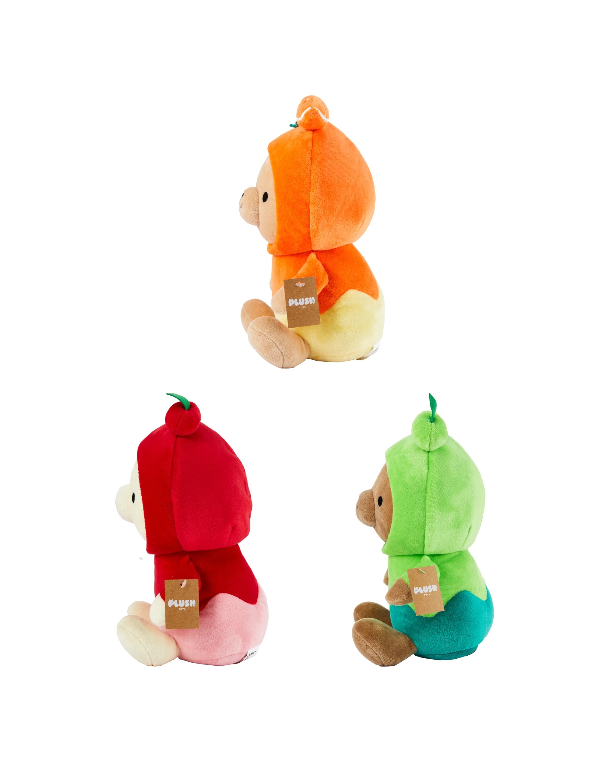 3 Hoodie Fruit Bear Plush Toy - Assorted, 3 of 3