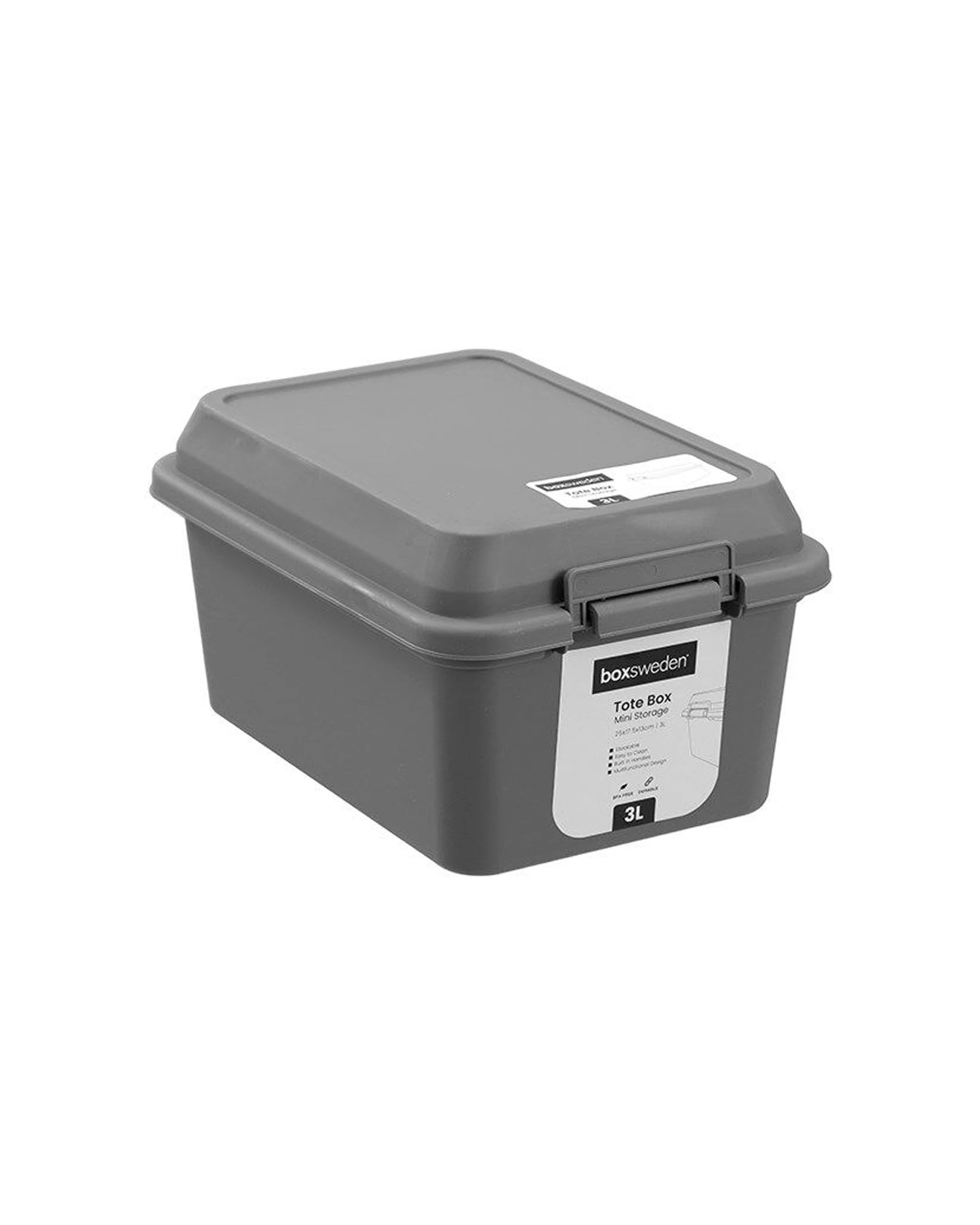 8 Boxsweden Tote Mini Storage Stack Organiser Box 24 Pack 3L Capacity Stackable - Assorted, 8 of 9