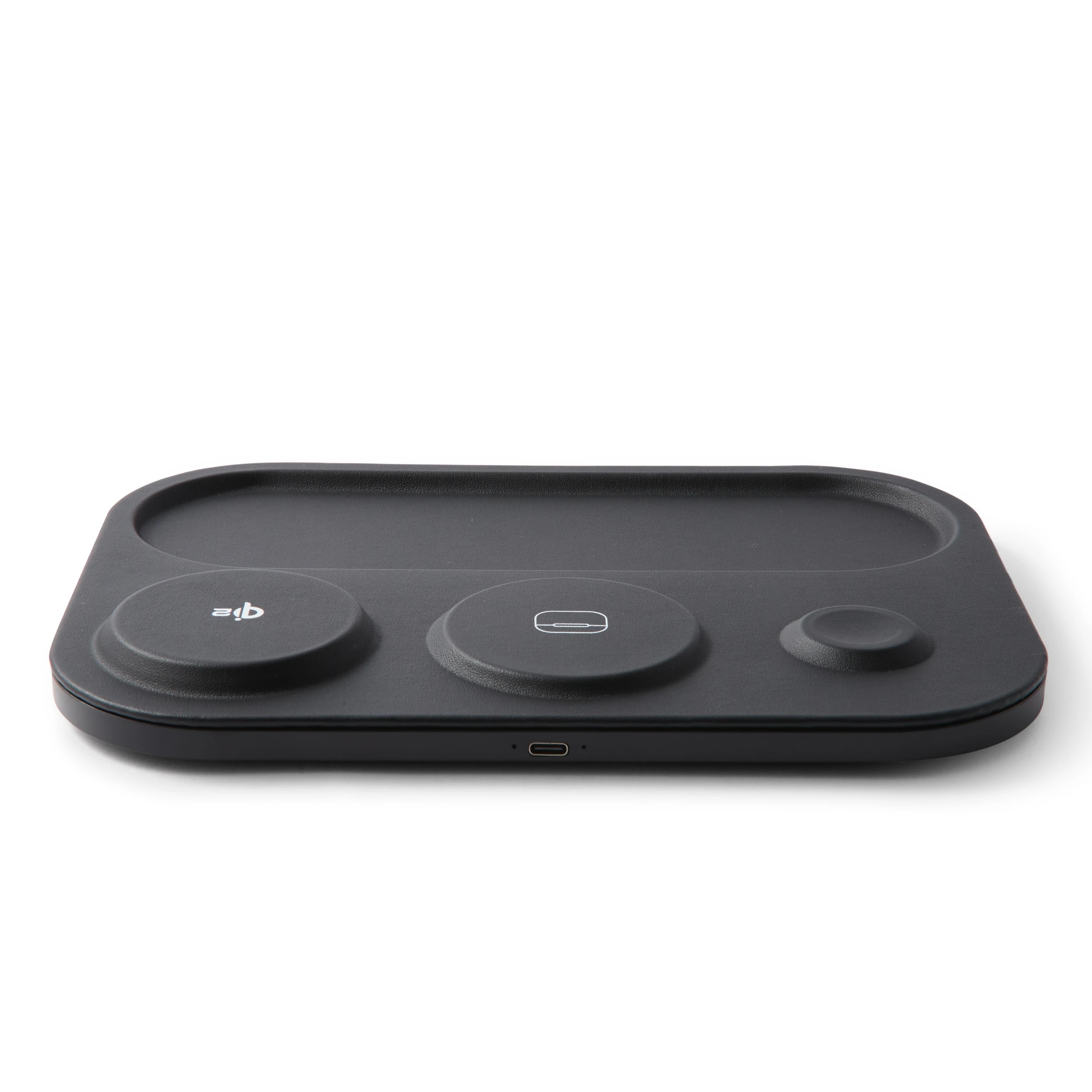 3 3-in-1 Wireless Charger Tray - Black, 3 of 8