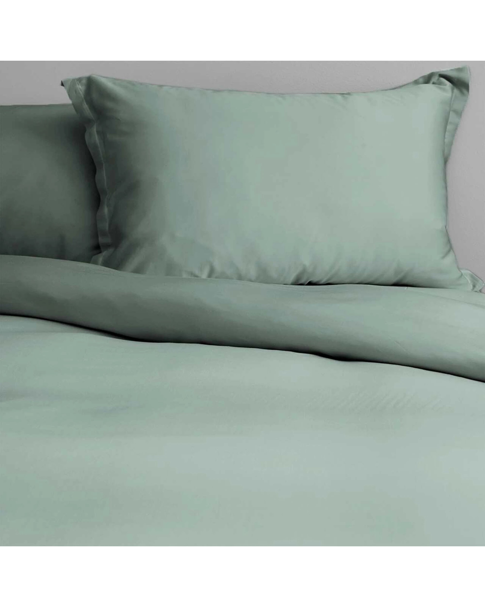 1 Canningvale Lustro Bamboo Quilt Bed Bedding Cover Set Moss King - Green, 1 of 4