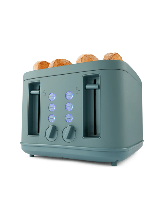 Slice Soft Touch Toaster Dark Green Kmart