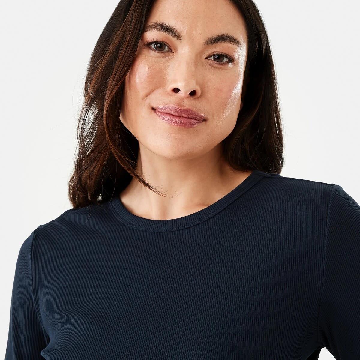 5 Long Sleeve Rib Crew T-shirt Navy Blaze, 5 of 6