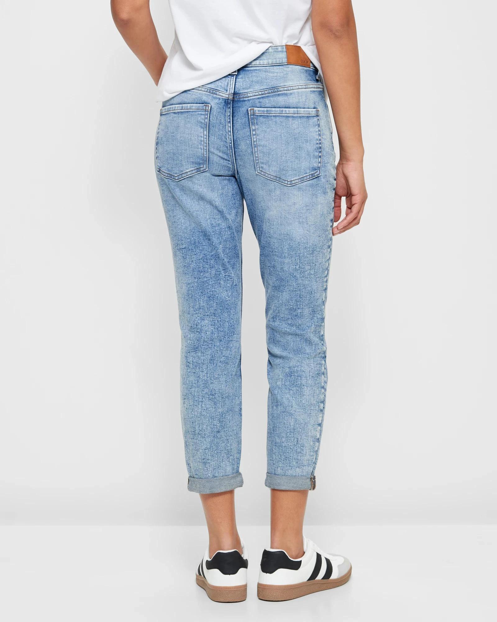 4 Target Tash Girlfriend Mid Rise Ankle Length Denim Jeans DAYBREAK BLUE, 4 of 5