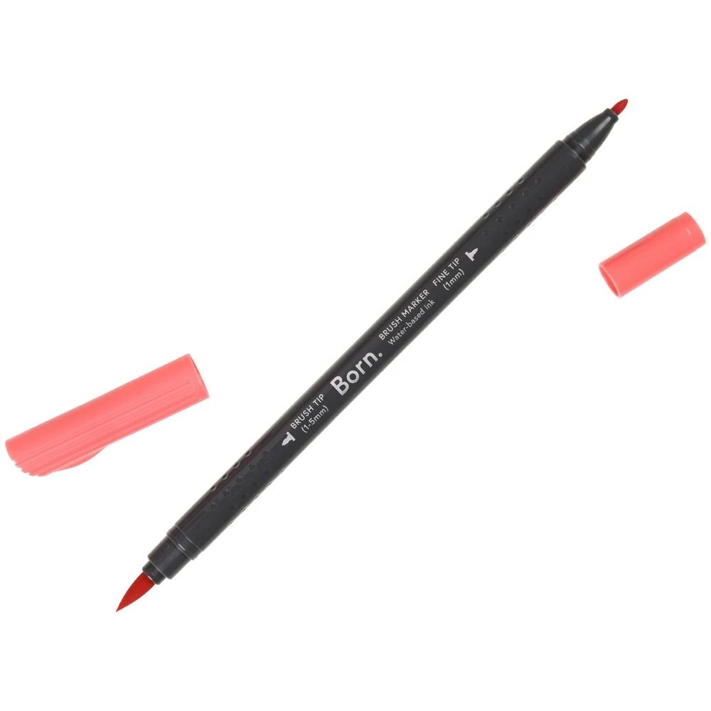 3 Born Professional Dual-Tip Marker Red Rouge 845, 3 of 4
