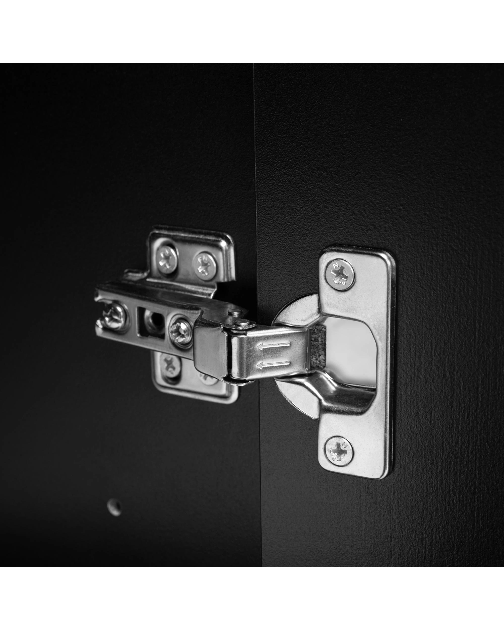 7 Kodu Pantry Cupboard Storage Cabinet 3 Door 5 Tier Shelf Multipurpose - Black, 7 of 7