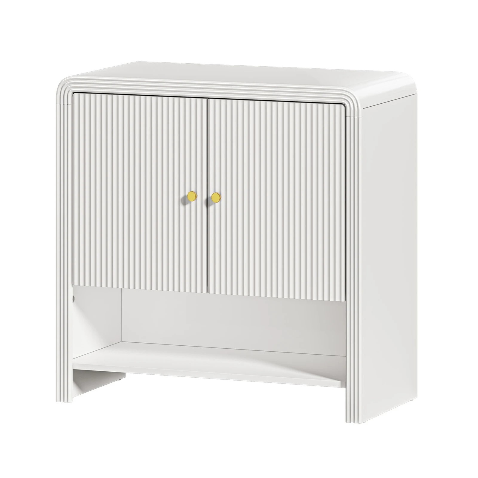 1 Oikiture Buffet Sideboard Storage Cabinet 2 Doors - White, 1 of 10