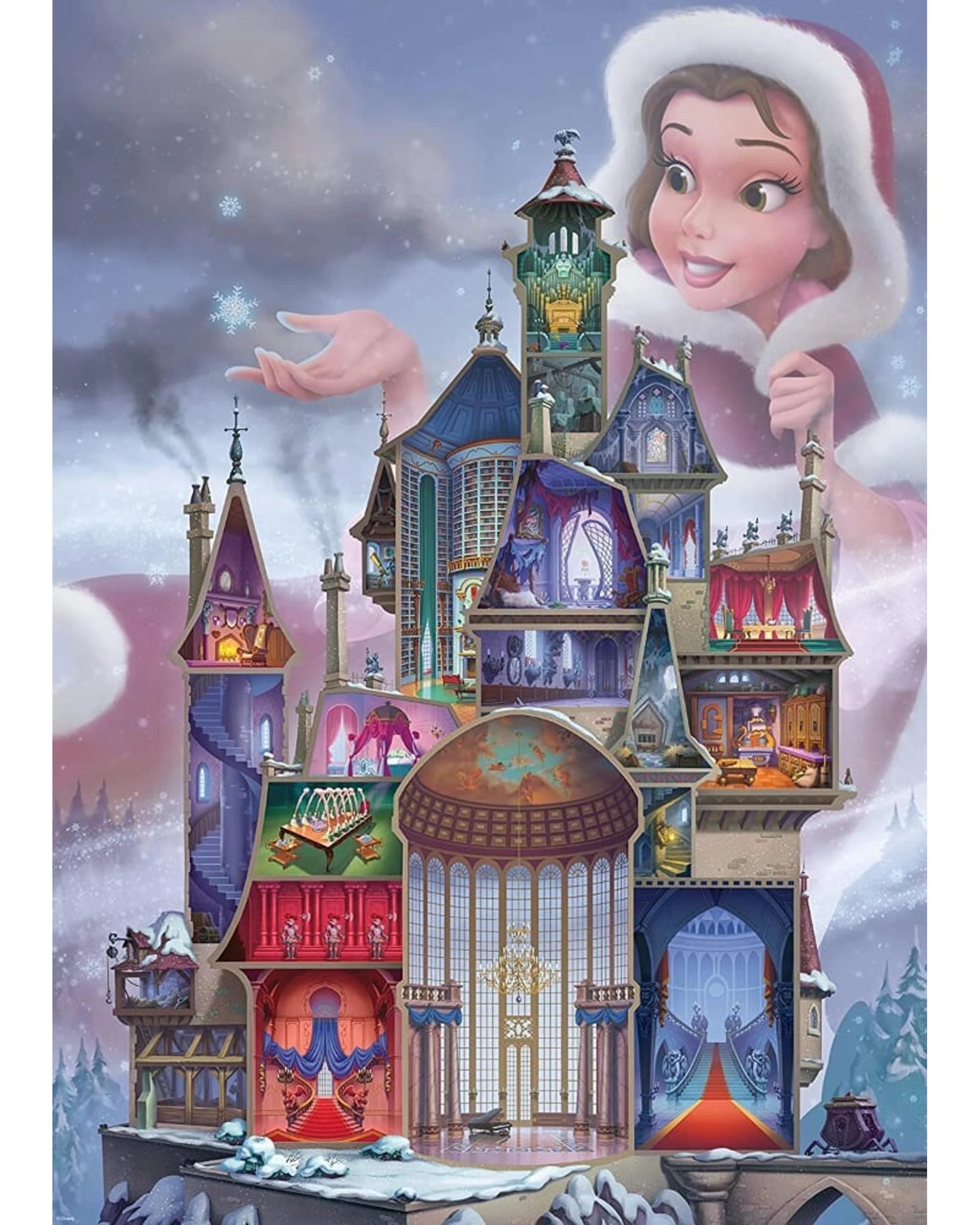 2 Ravensburger Disney Castles Collection Belle 1000 Piece Jigsaw Puzzle, 2 of 2