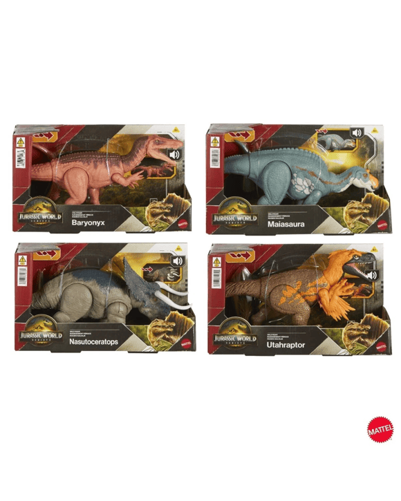 Jurassic World Rebirth Wild Roar Dinosaur Toy - Assorted
