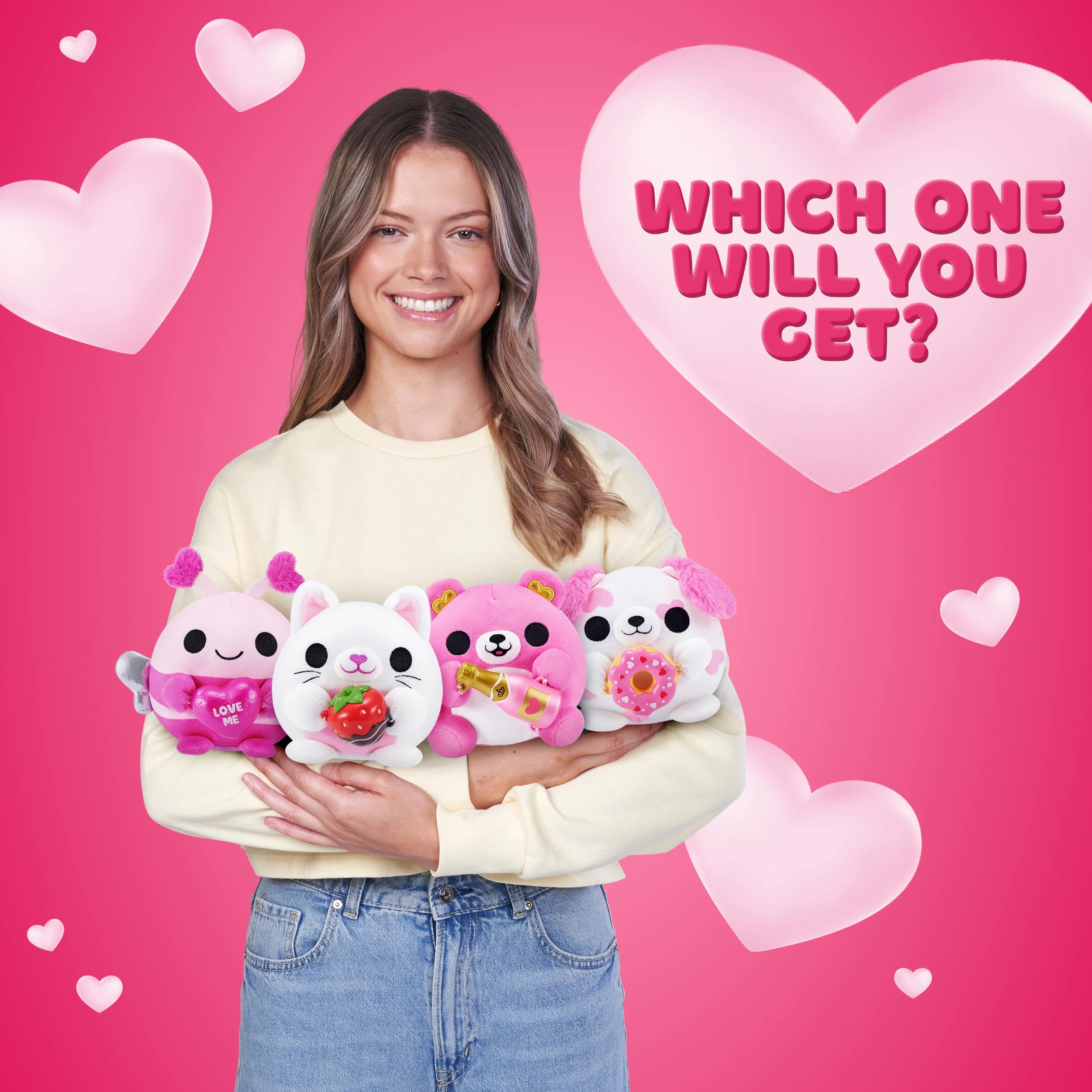 6 12cm Snackles Valentines Edition Plush by ZURU - Assorted, 6 of 10