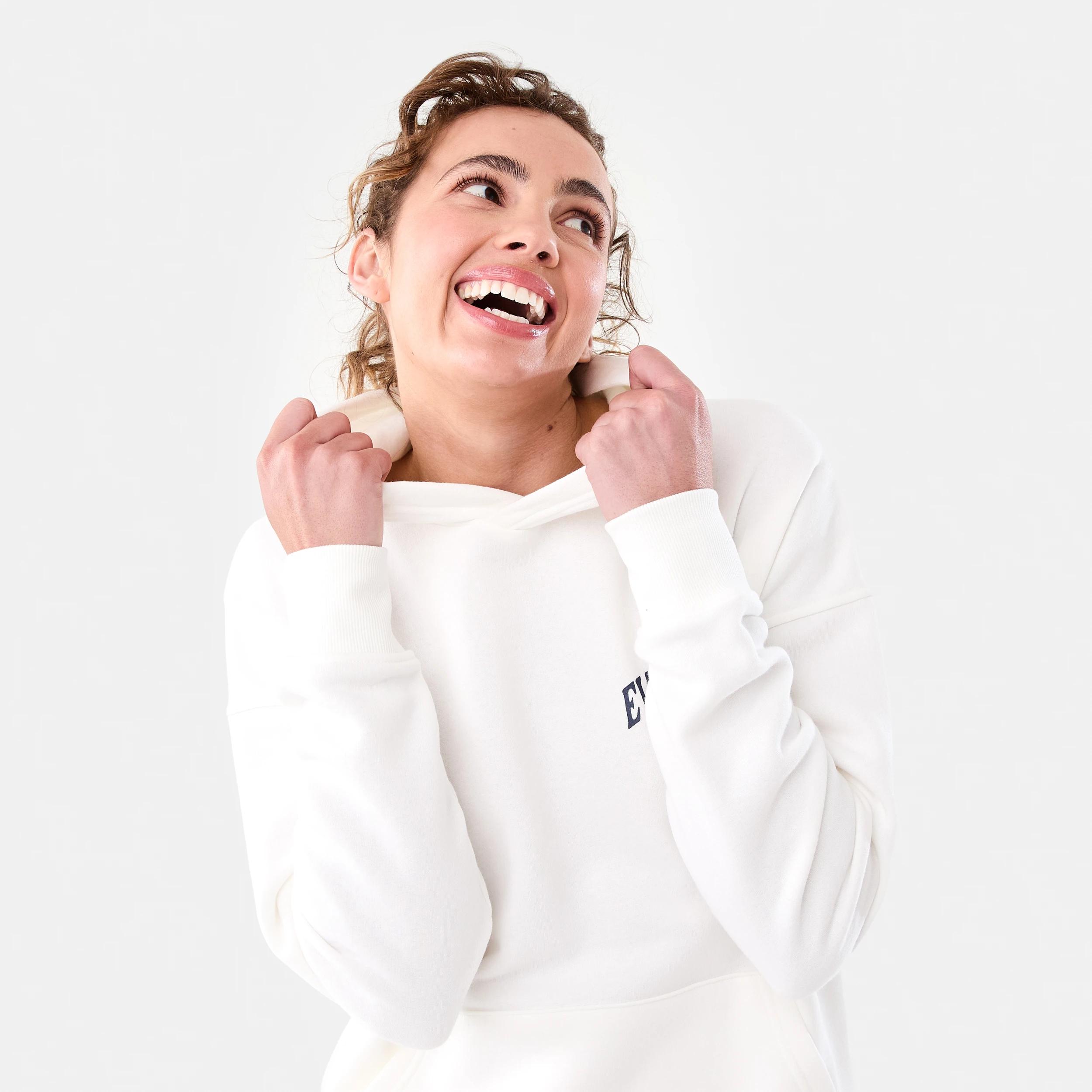 5 Everlast Womens Collegiate Oversized Hoodie EVERLAST COLLEGIATE CREAM, 5 of 9