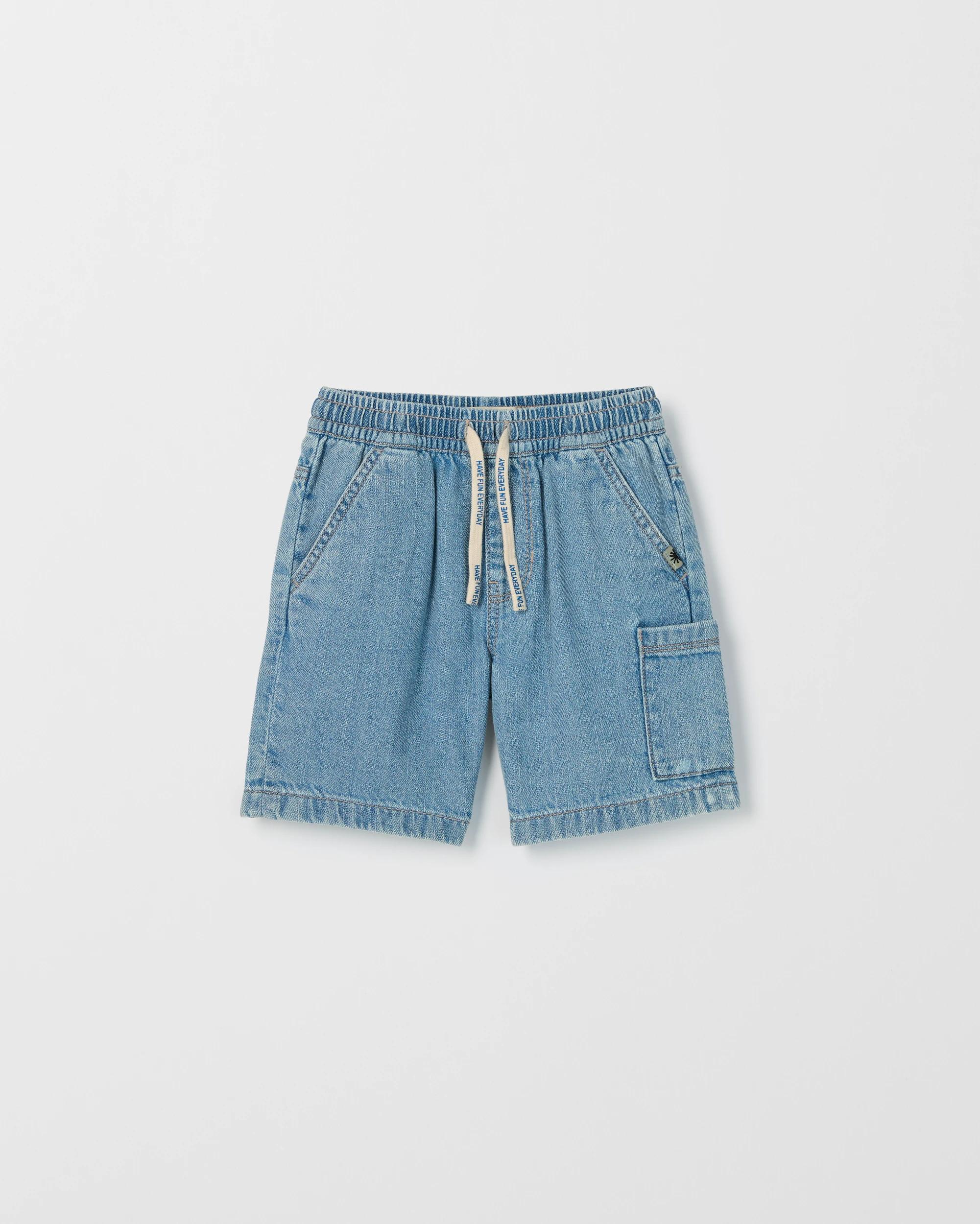 5 Target Kids Pull On Denim Volley Shorts LIGHT WASH, 5 of 6