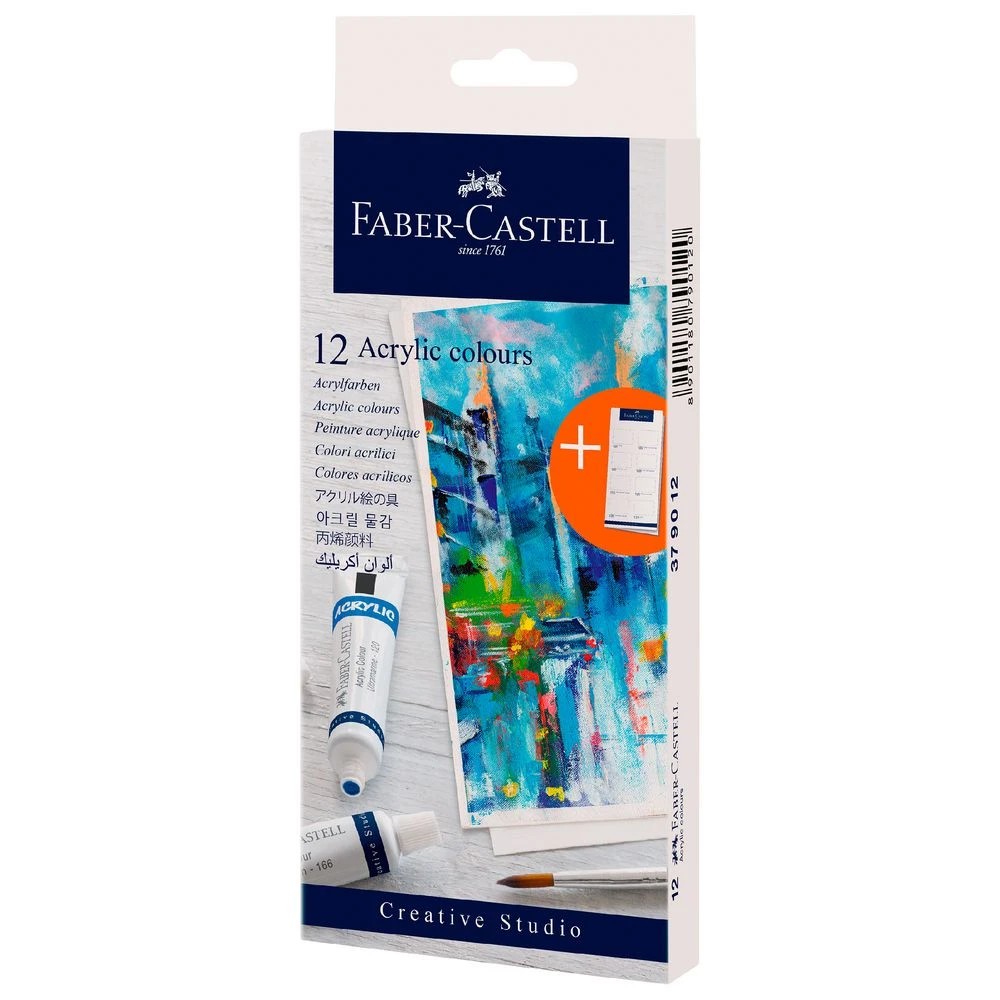 2 Faber-Castell Creative Studio Acrylic Colours 9mL 12Pk, 2 of 2