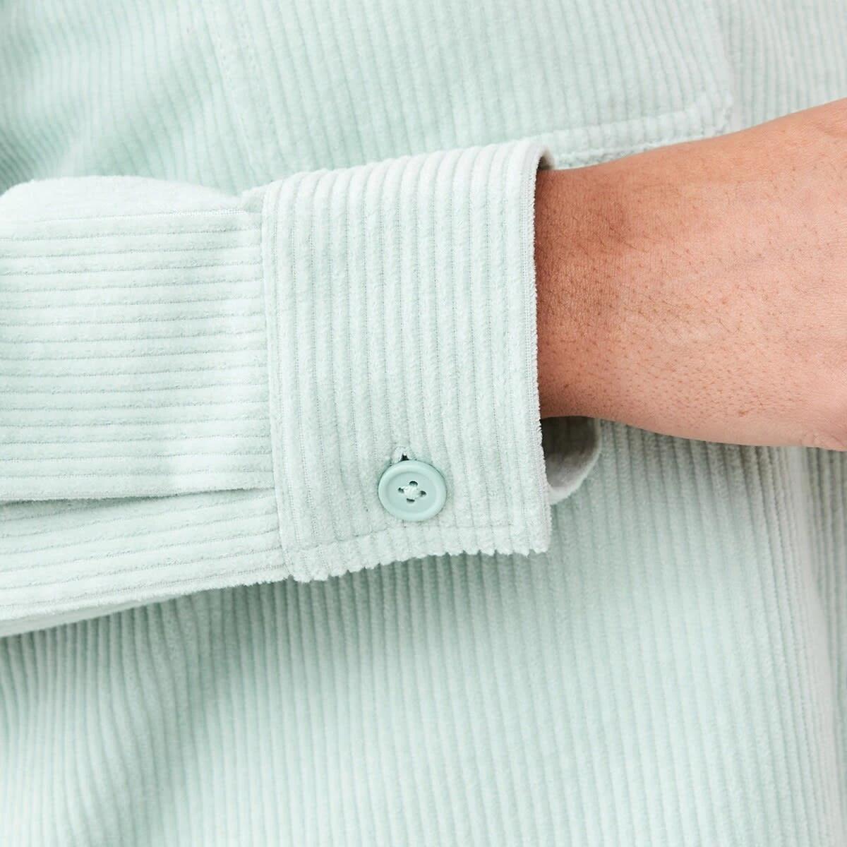 8 Long Sleeve Corduroy Shirt Seafoam, 8 of 8