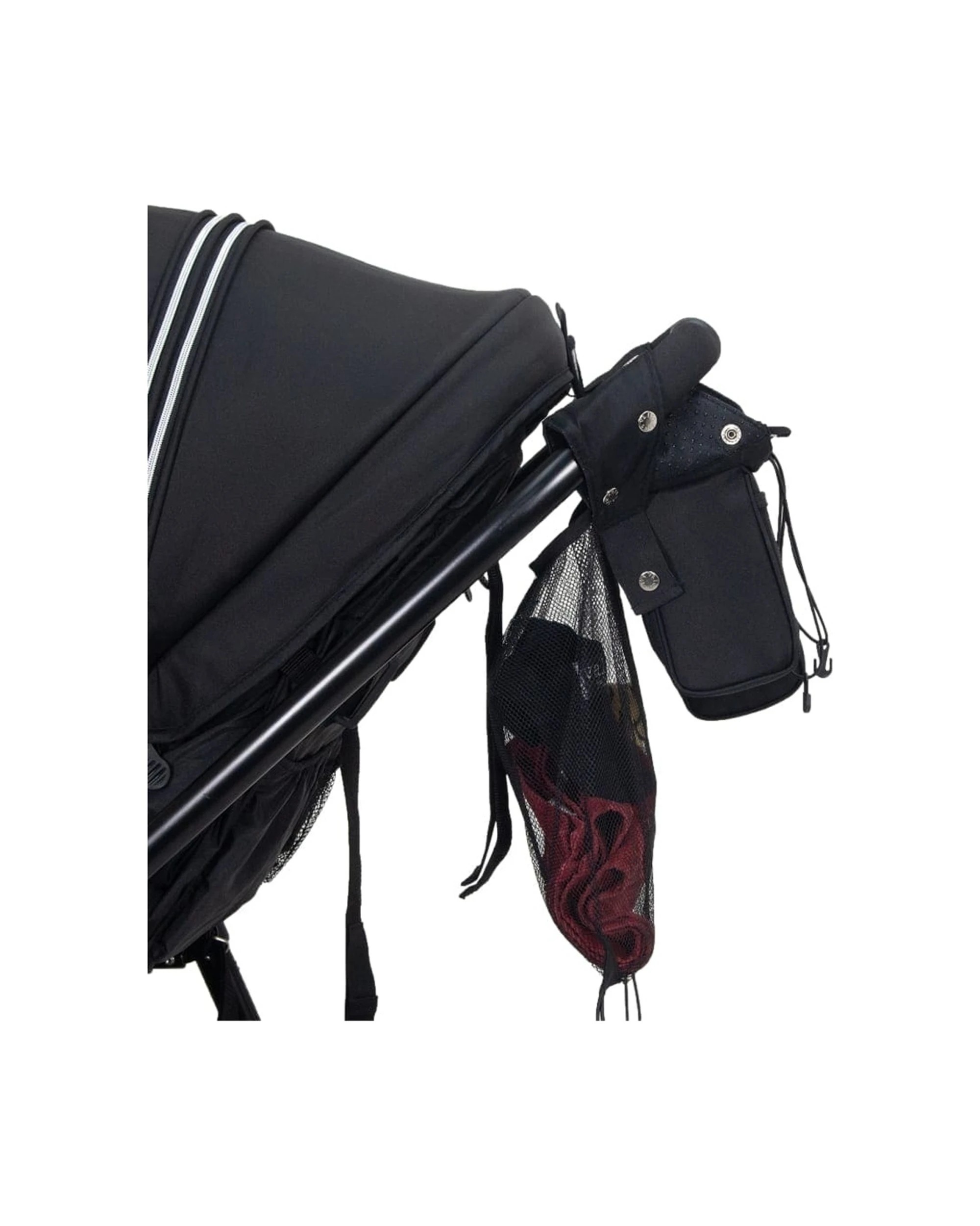 4 ValcoBaby Stroller Pram Caddy Organiser Universal Insulated With Gel Packs - Black, 4 of 5