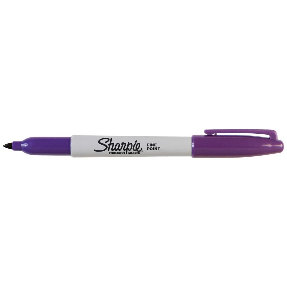1 Sharpie Fine Permanent Marker Purple, 1 of 3