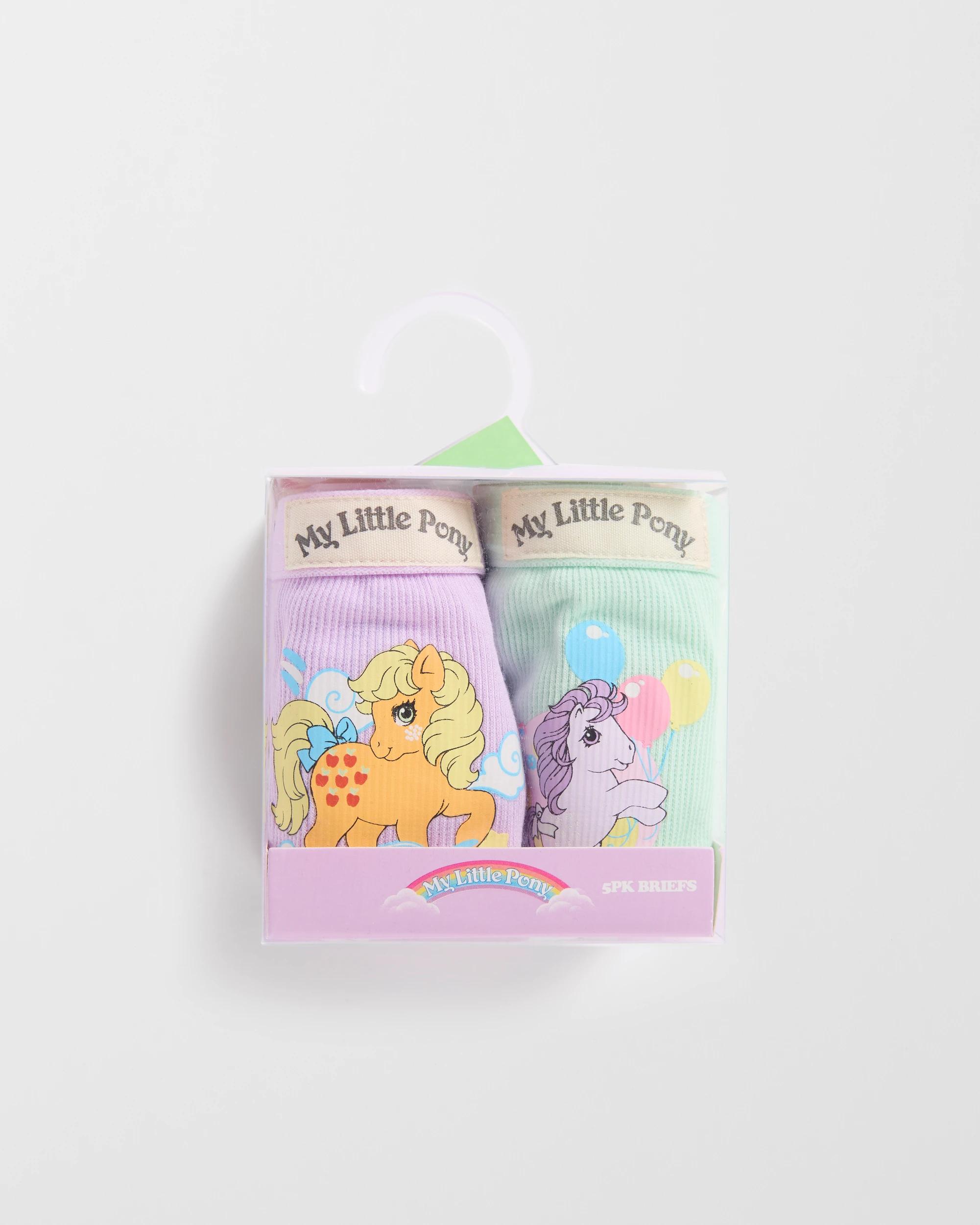 3 My Little Pony Australian Cotton Younger Girls Briefs 5 Pack MULTI, 3 of 3