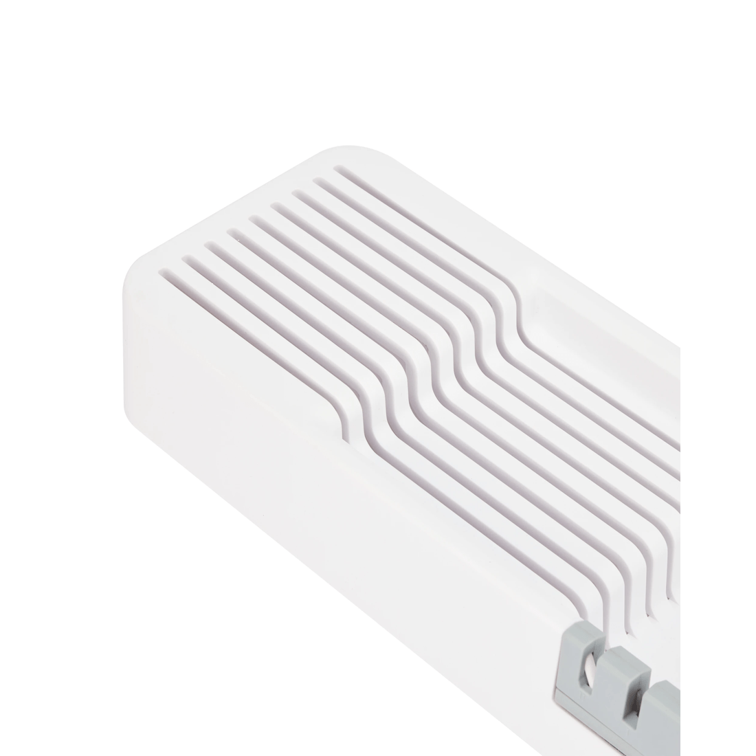 4 In Drawer 9 Knife Organiser - White and Grey, 4 of 10