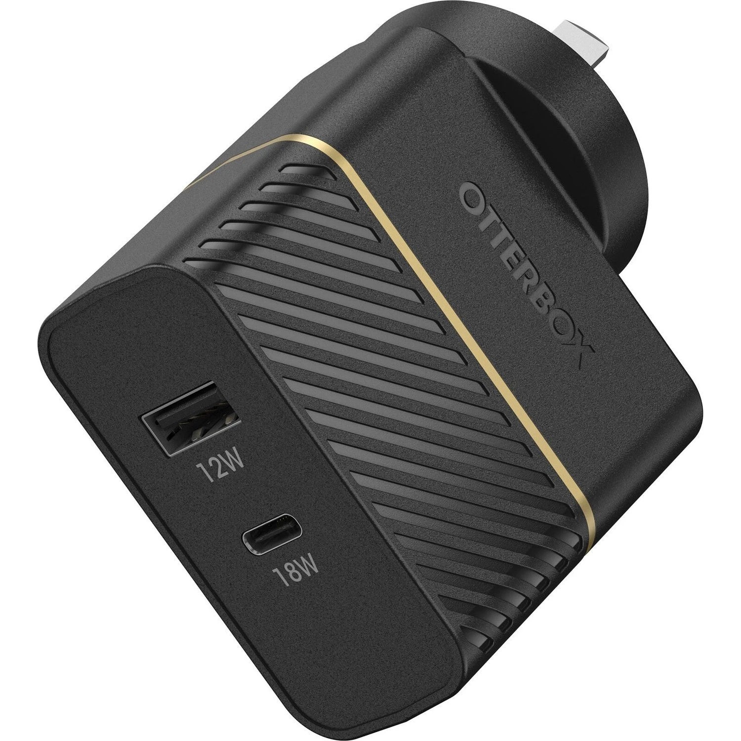 1 OtterBox USB-C and USB-A Fast Charge Dual Port Wall Charger 30W - Black, 1 of 3