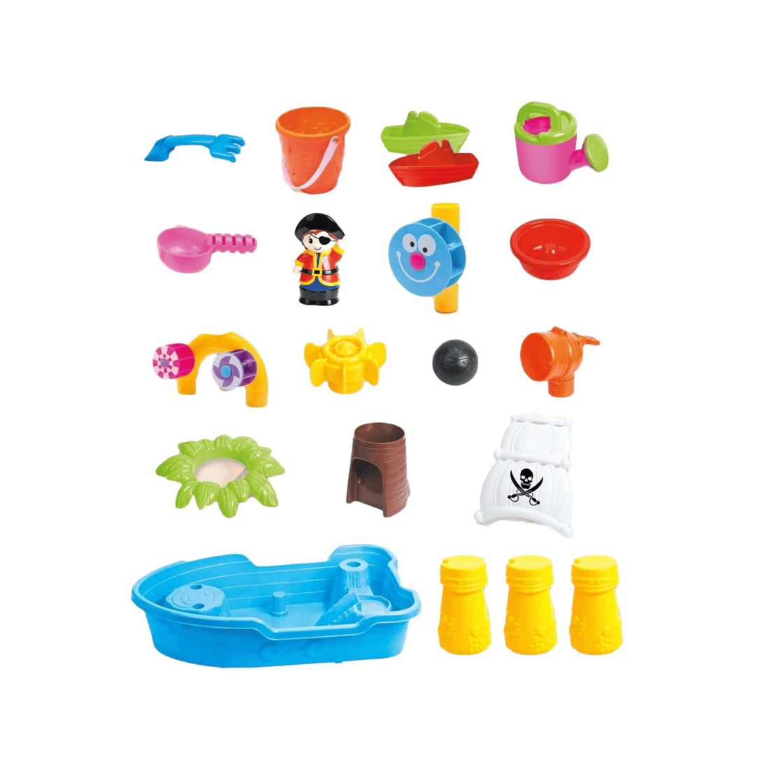 GEM Toys Children's Pirate Theme Ship Sand & Water Table for Creative ...