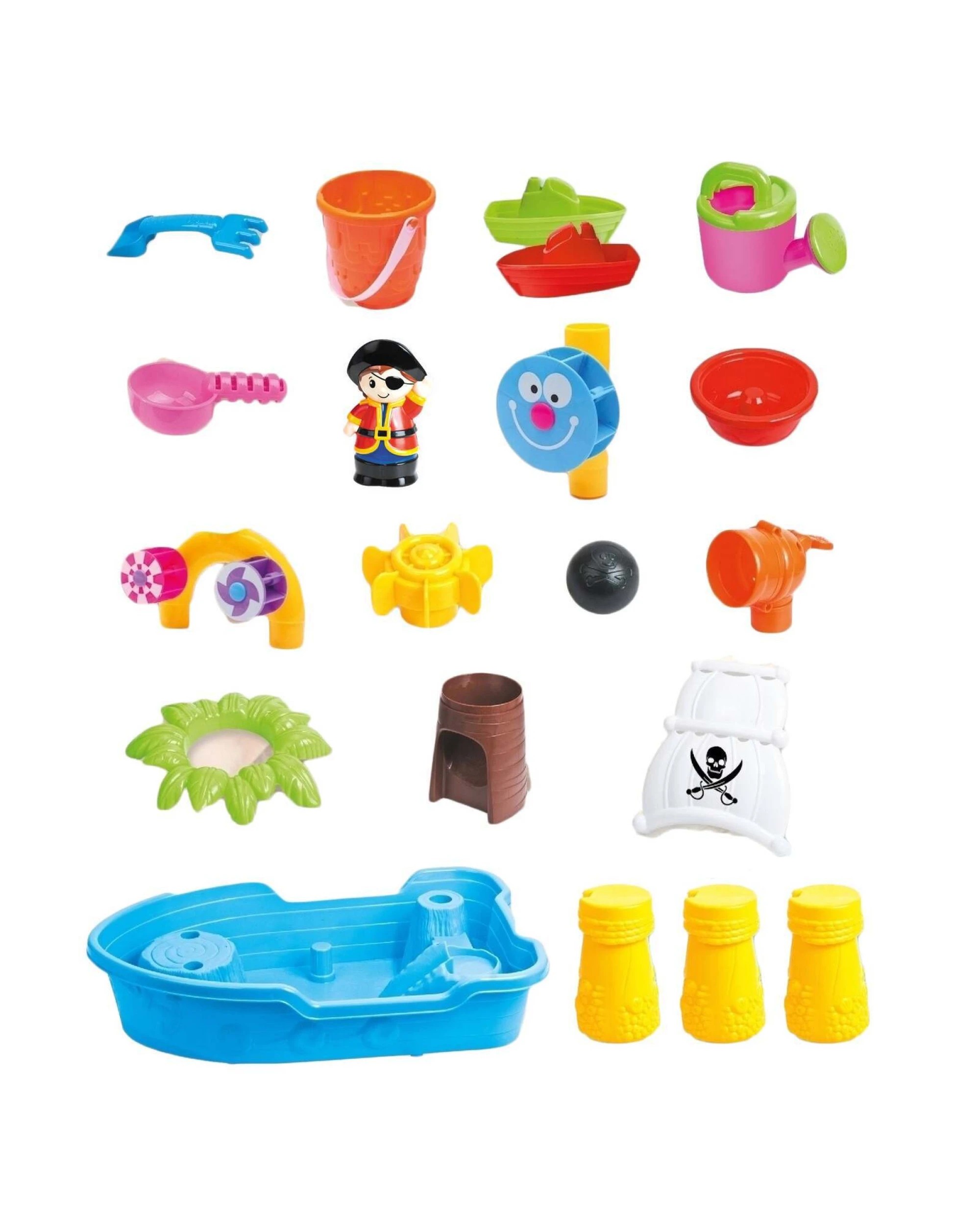 3 GEM Toys Children's Pirate Theme Ship Sand & Water Table for Creative Play, 3 of 4