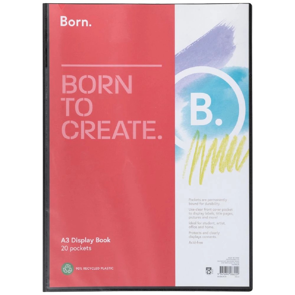 1 Born Fixed Display Book A3 20 Pocket, 1 of 2