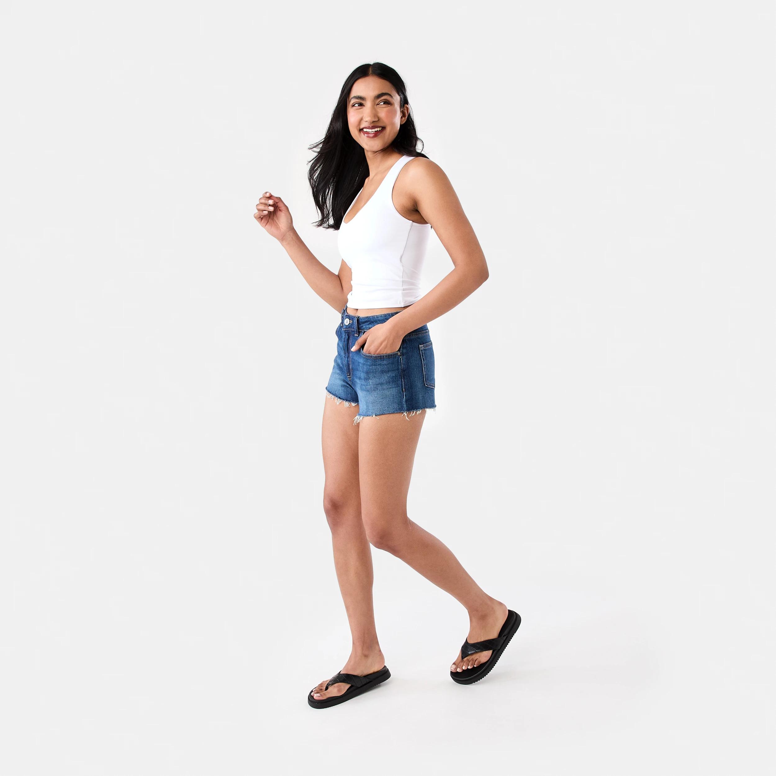3 Denim Shorts Dark Wash, 3 of 7