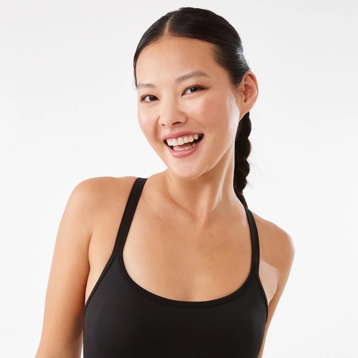 5 Active Womens Moulded Crop Top BLACK, 5 of 8
