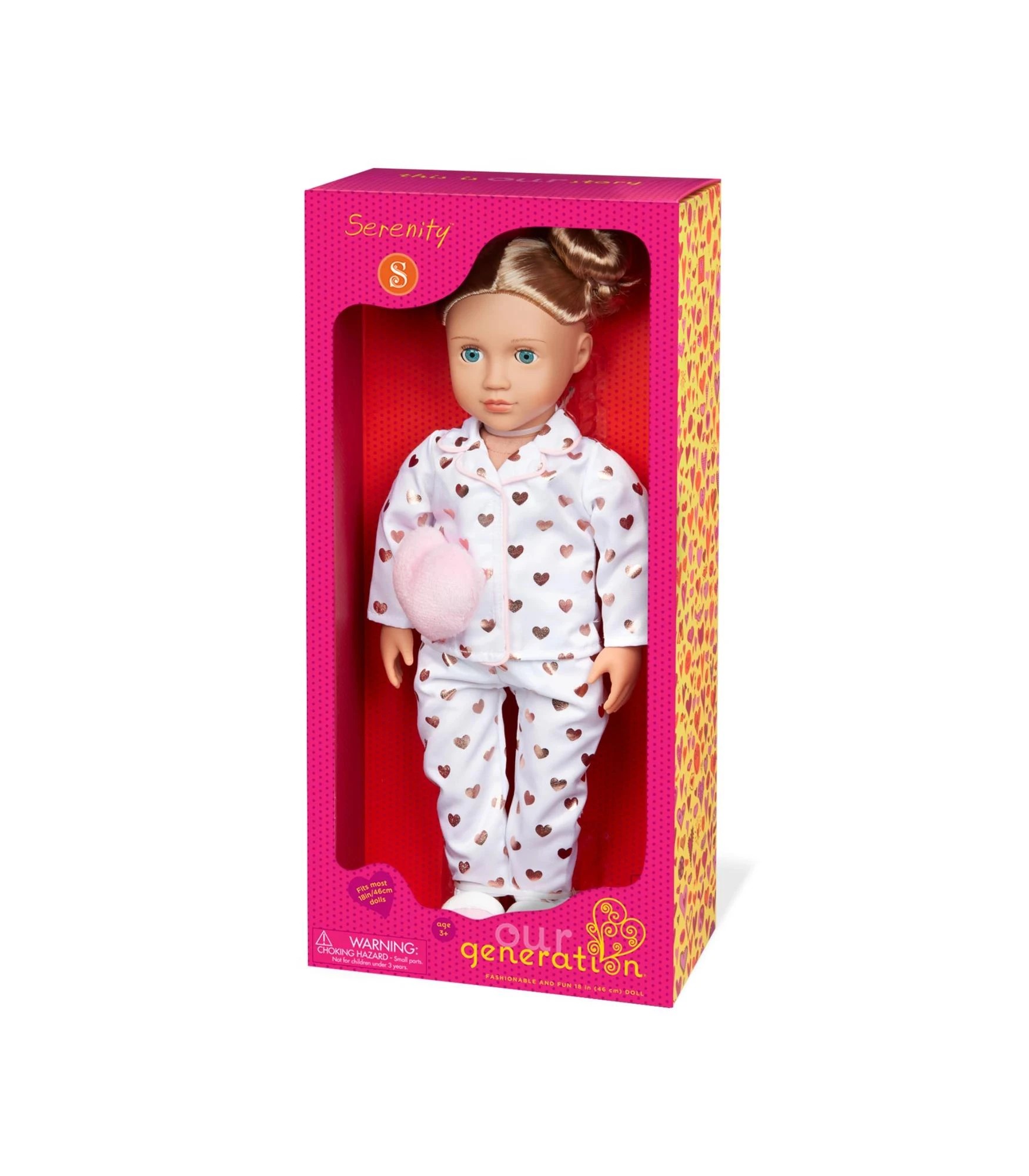 7 Our Generation Serenity 18-inch Slumber Party Doll - Pink, 7 of 7