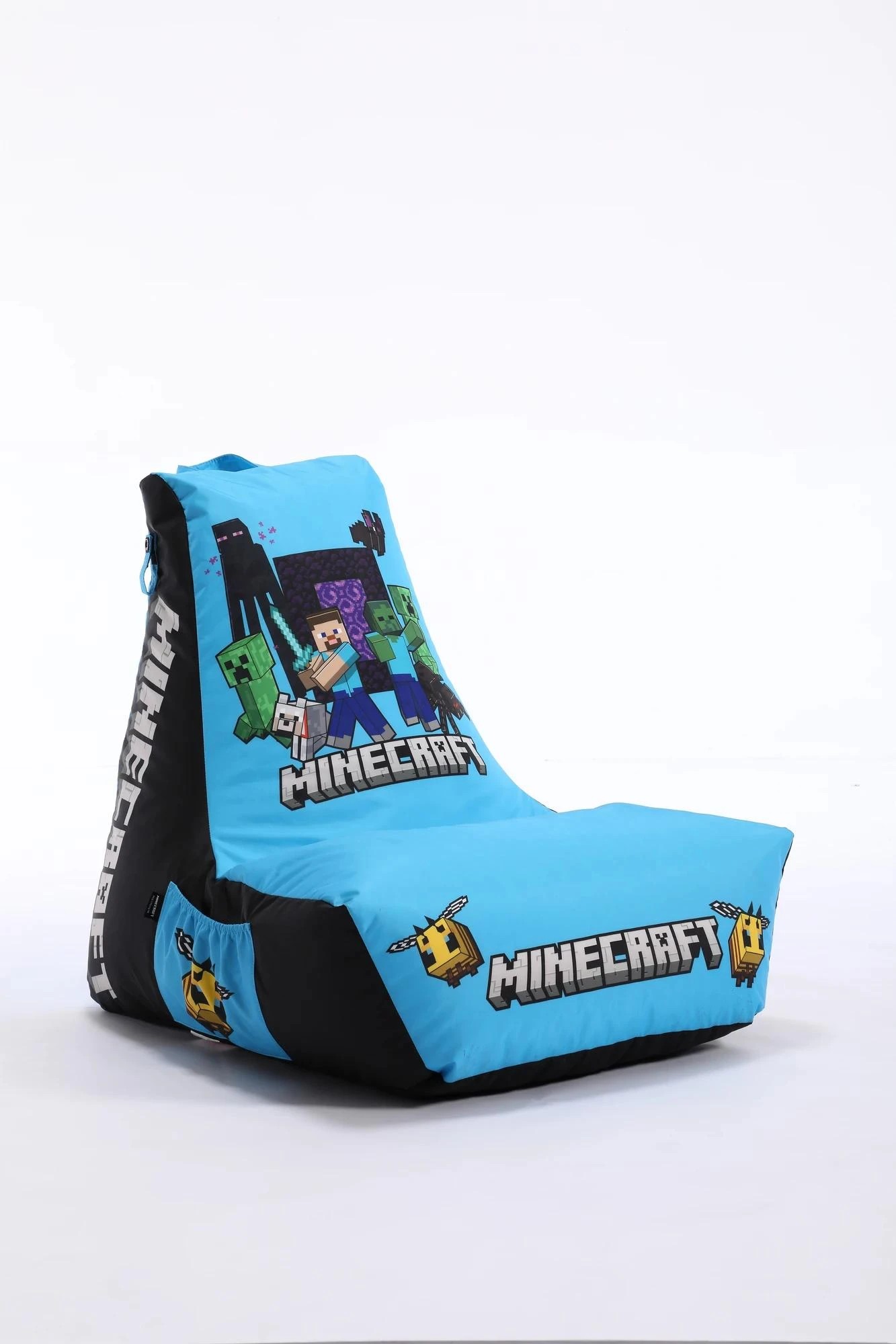 10 Minecraft High Back Bean Bag Cover - Blue, 10 of 10