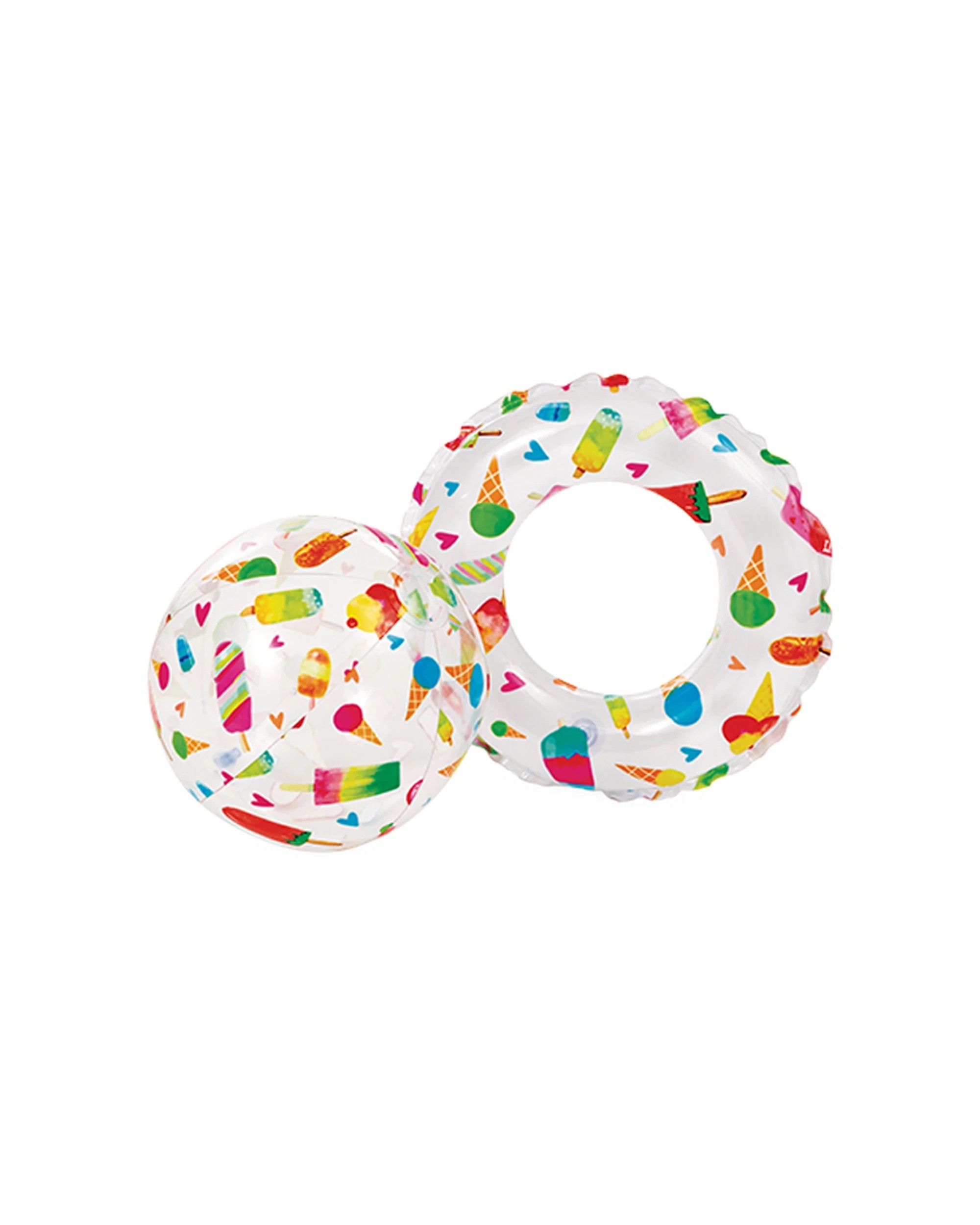 2 Intex Ice Pop Vinyl Inflatable Pool Ball Ring Set - Multi, 2 of 7