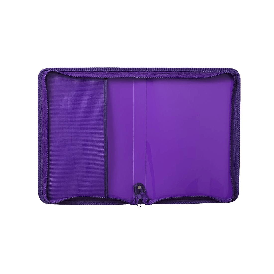 3 Ausinc A4 Zipped Document Folder Purple, 3 of 7