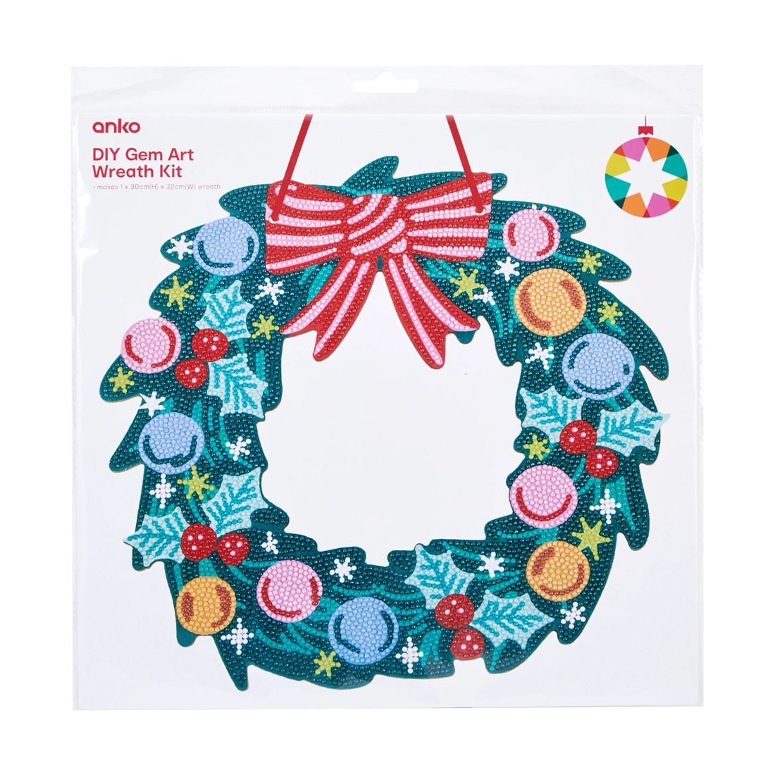 1 DIY Gem Art Wreath Kit, 1 of 3