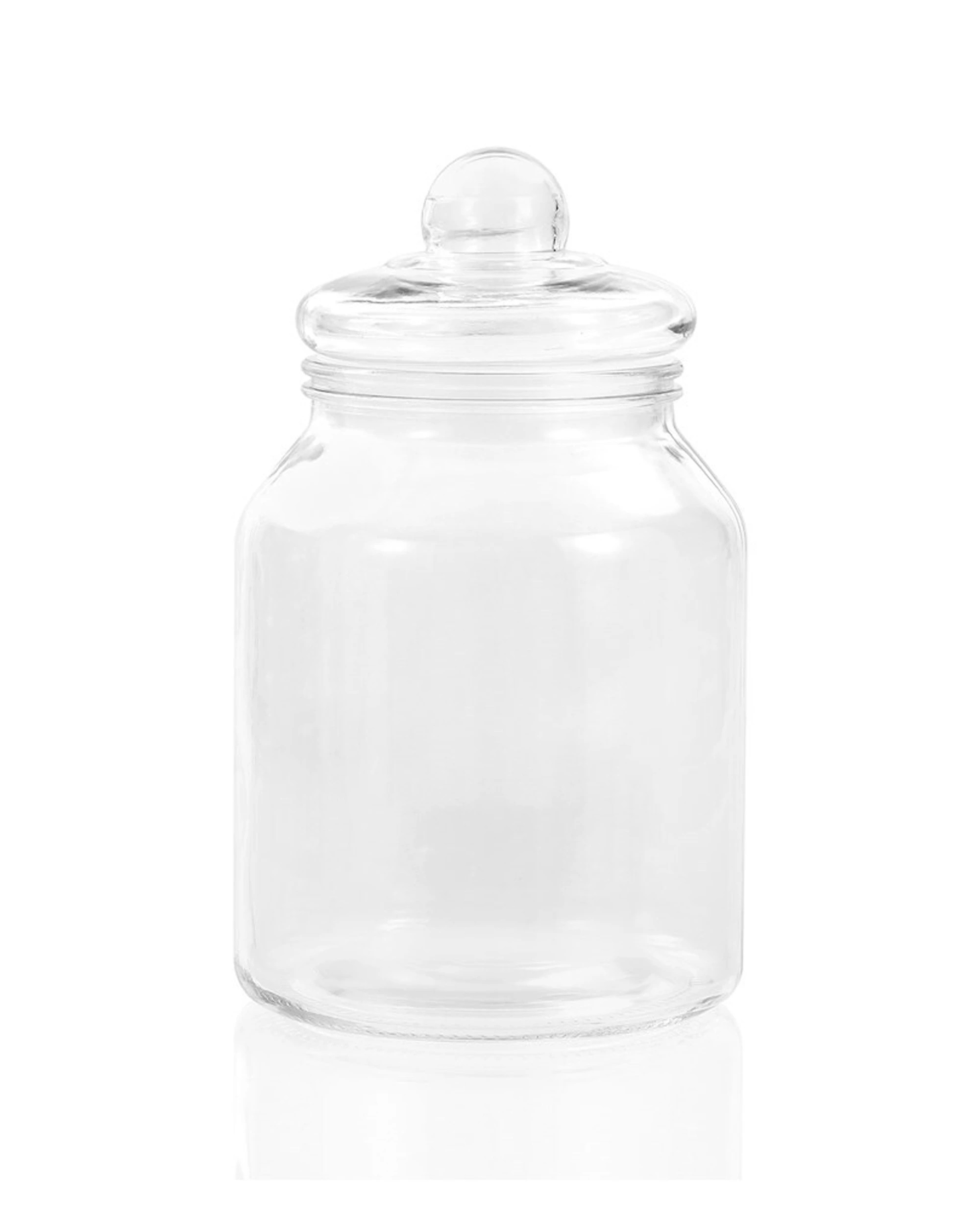 2 Lemon & Lime 3l Cookie Glass Jar Container Storage Pantry Organiser W/ Lid Clear
 - Clear, 2 of 5