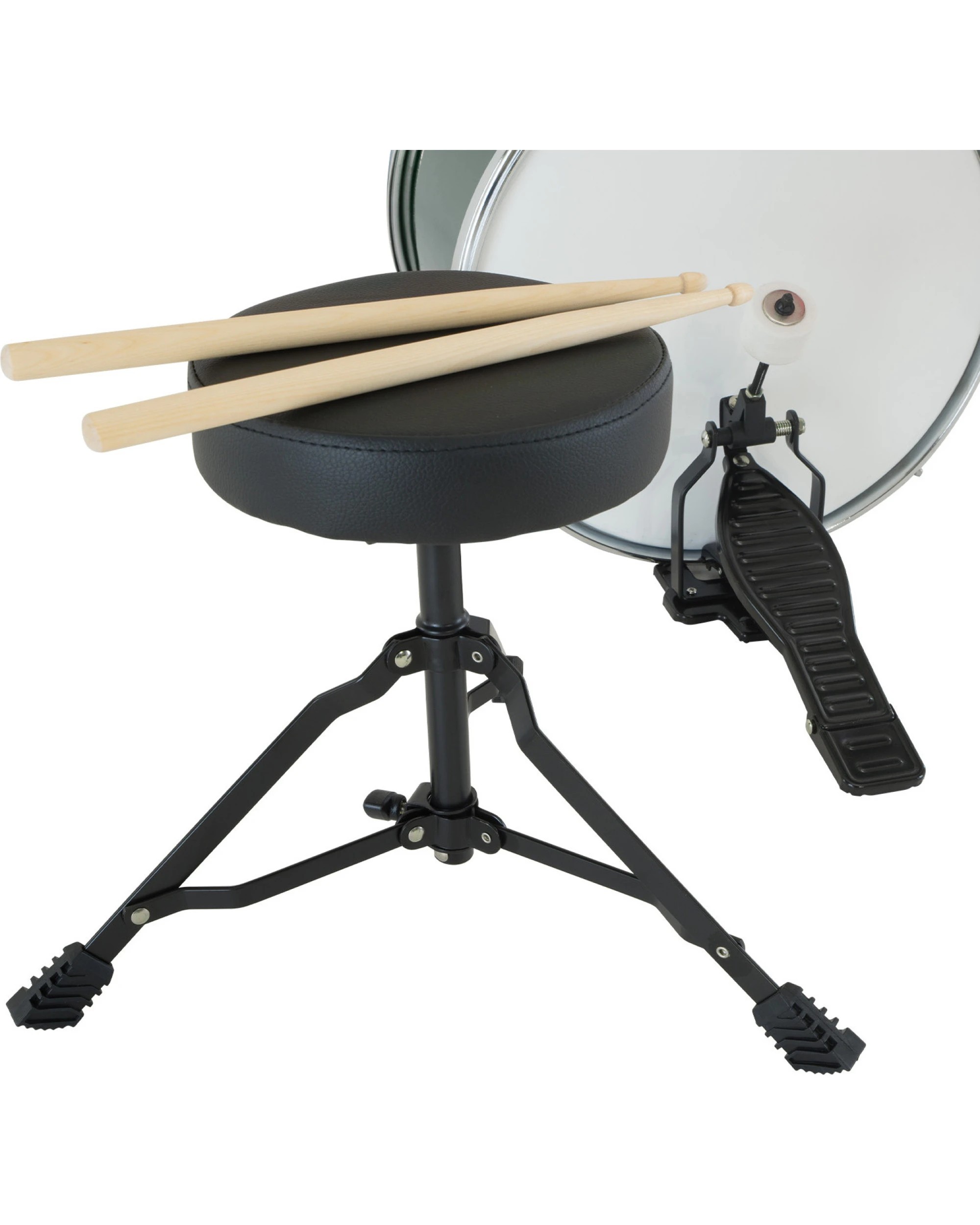 6 Karrera Kids 4pc Drum Set Kit in Green - Green, 6 of 7