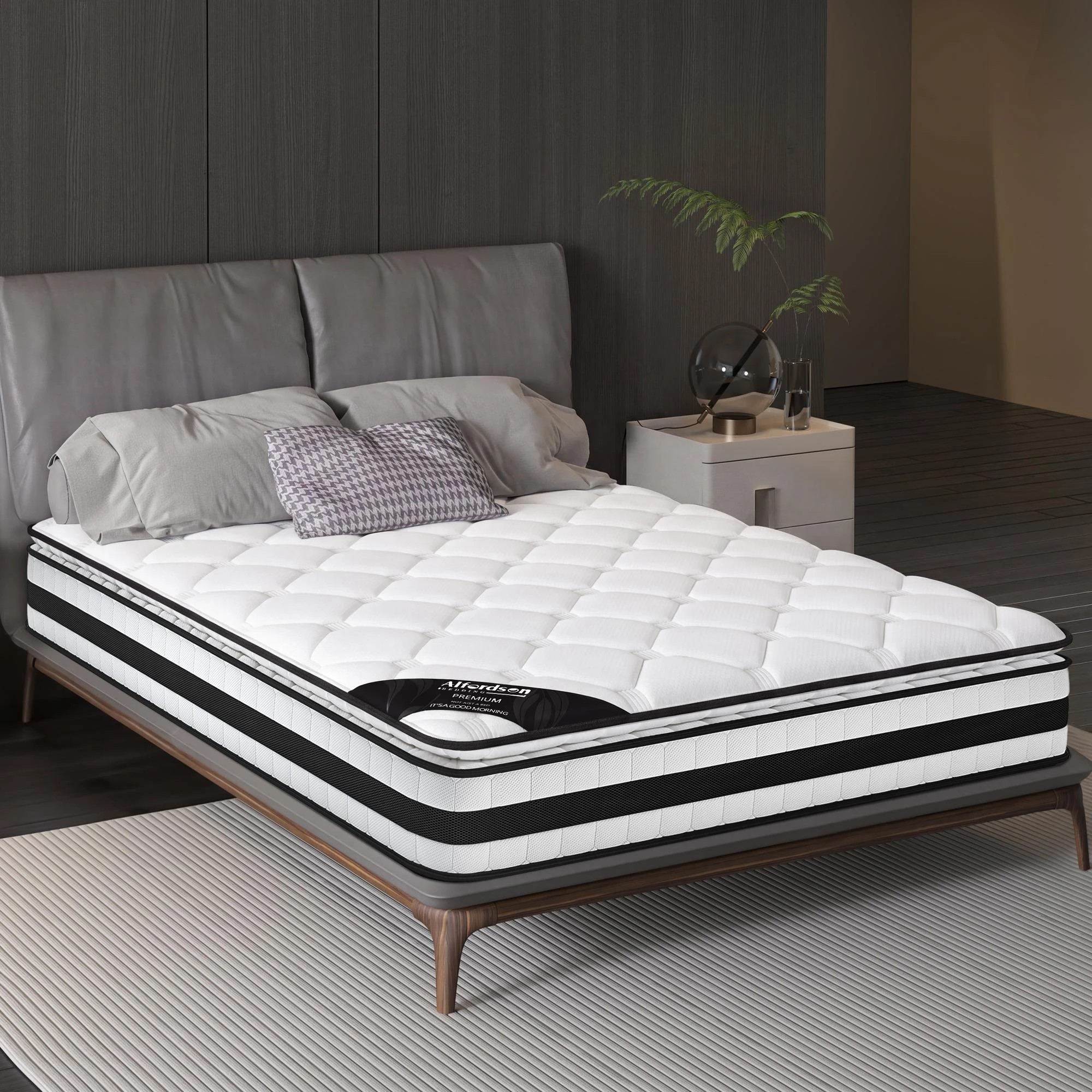 10 Alfordson 22cm Mattress Pillow Top Memory Foam Medium Firm - Single Bed, 10 of 10
