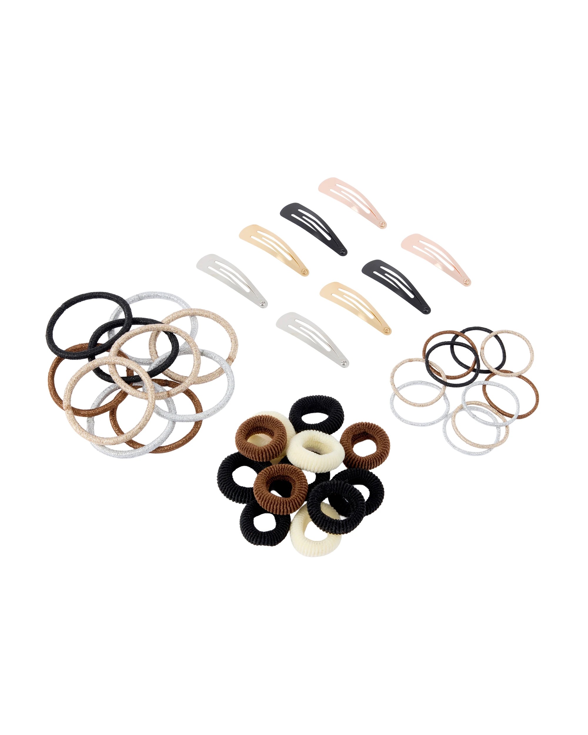 2 OXX Haircare 40 Piece Hair Elastics and Clips Pack, 2 of 7